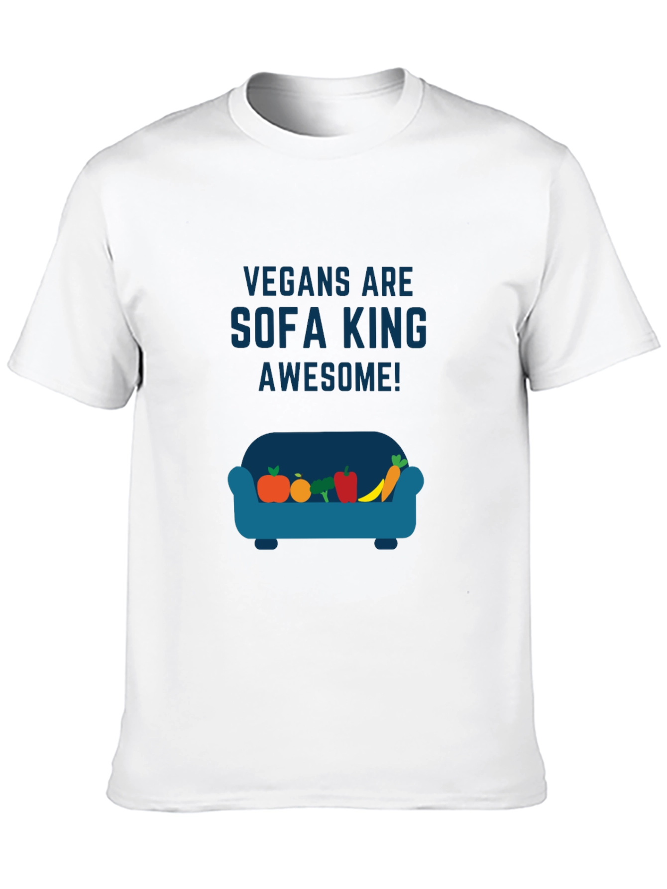 Vegan Sofa King Awesome Graphic T-Shirt
