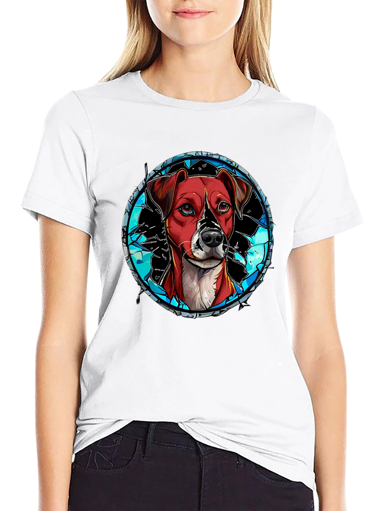 Dog Portrait Graphic T-Shirt