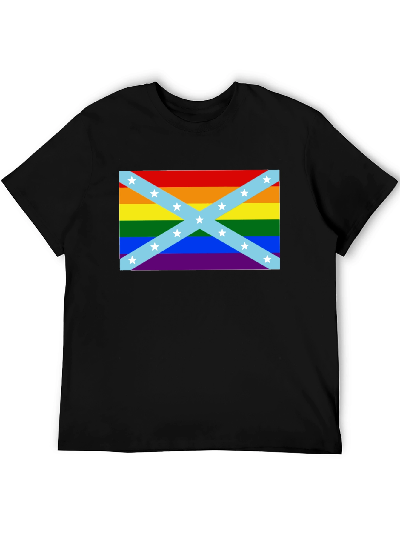 LGBT Confederate Flag T-Shirt - Rainbow Rebel Pride