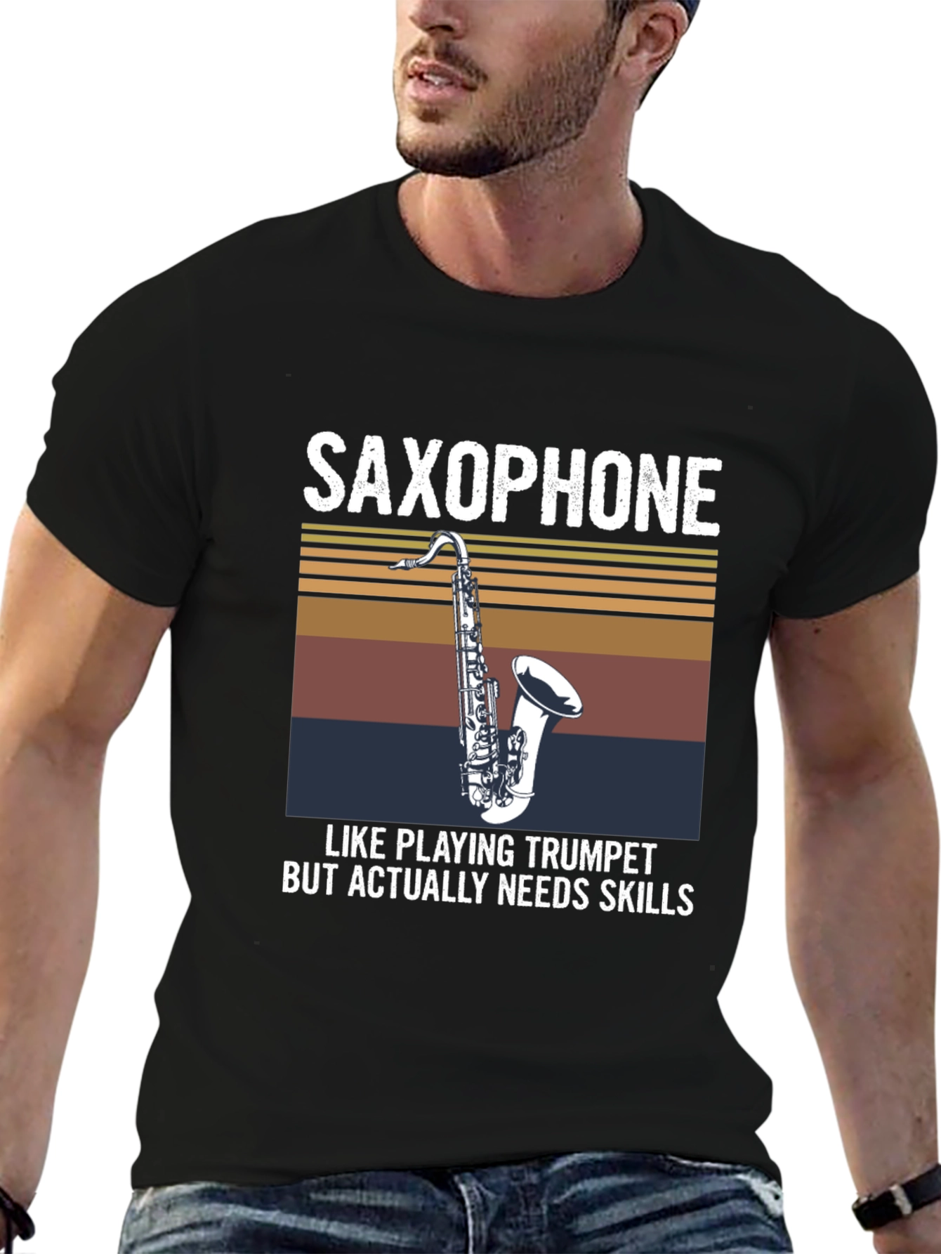 Saxophone Skills T-Shirt - Musician Humor Tee