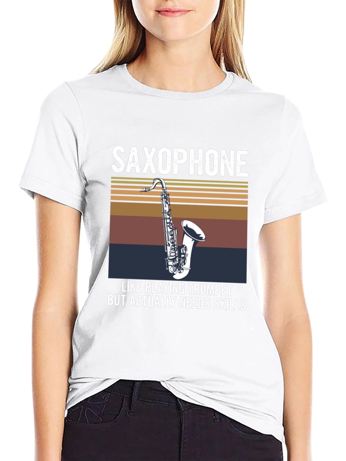 Saxophone Skills T-Shirt - Musician Humor Tee