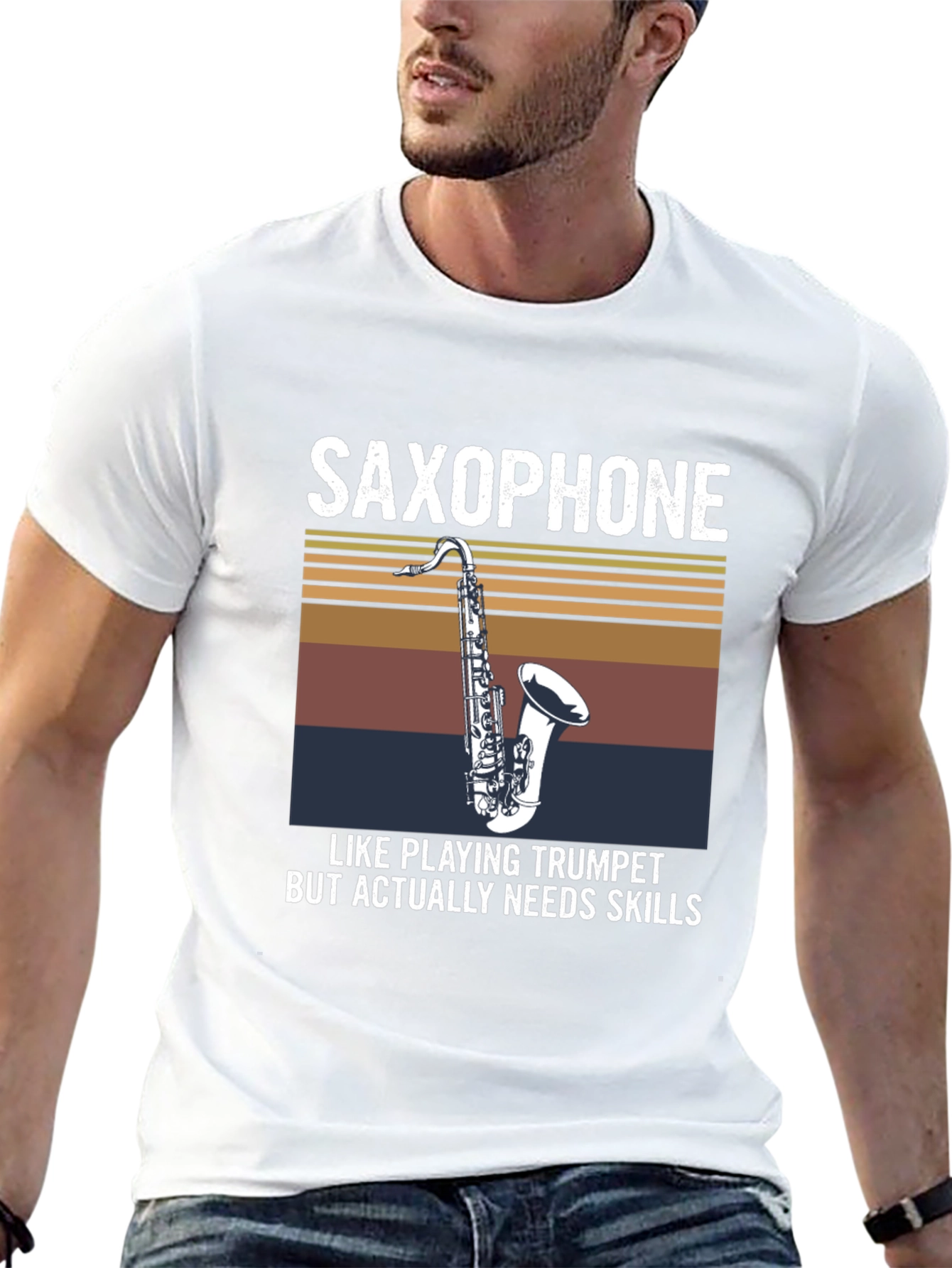 Saxophone Skills T-Shirt - Musician Humor Tee