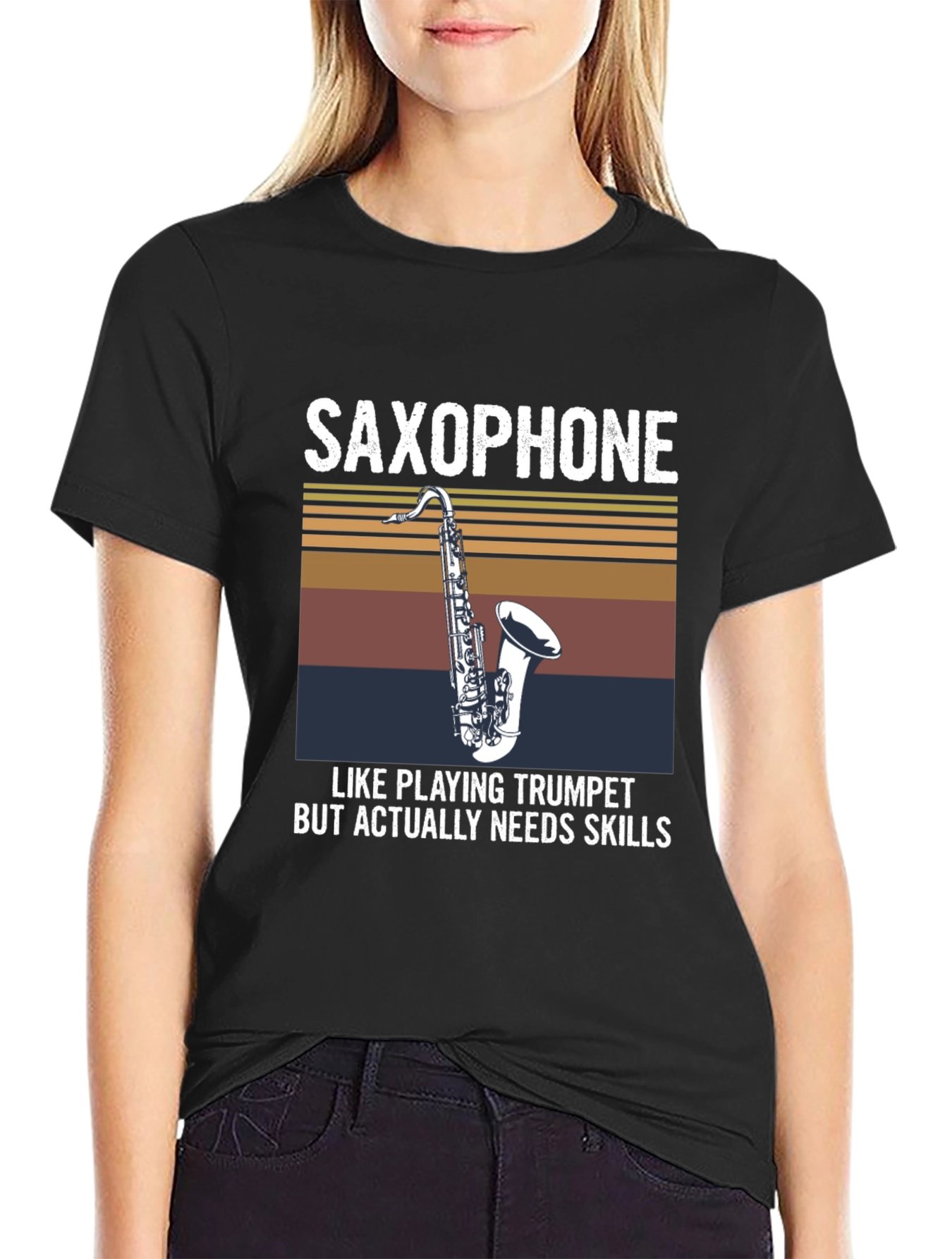 Saxophone Skills T-Shirt - Musician Humor Tee