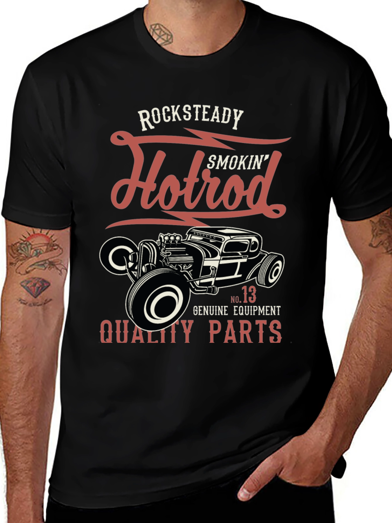 Rocksteady Hotrod Smokin Quality Parts T-Shirt