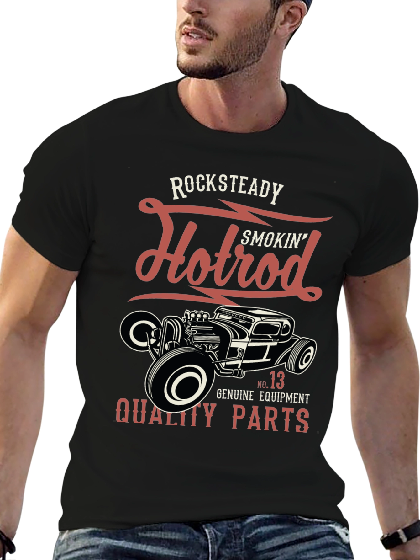 Rocksteady Hotrod Smokin Quality Parts T-Shirt