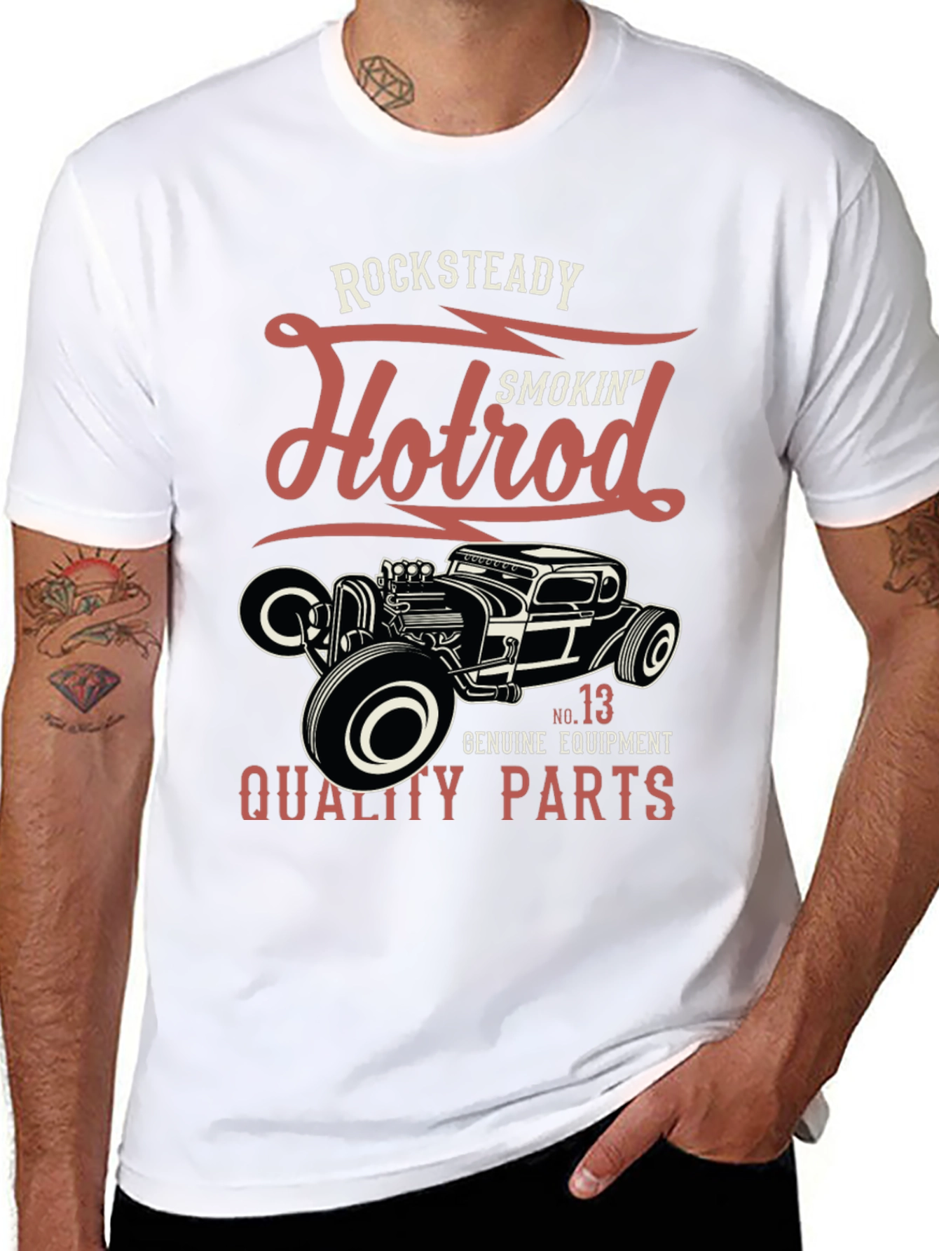 Rocksteady Hotrod Smokin Quality Parts T-Shirt