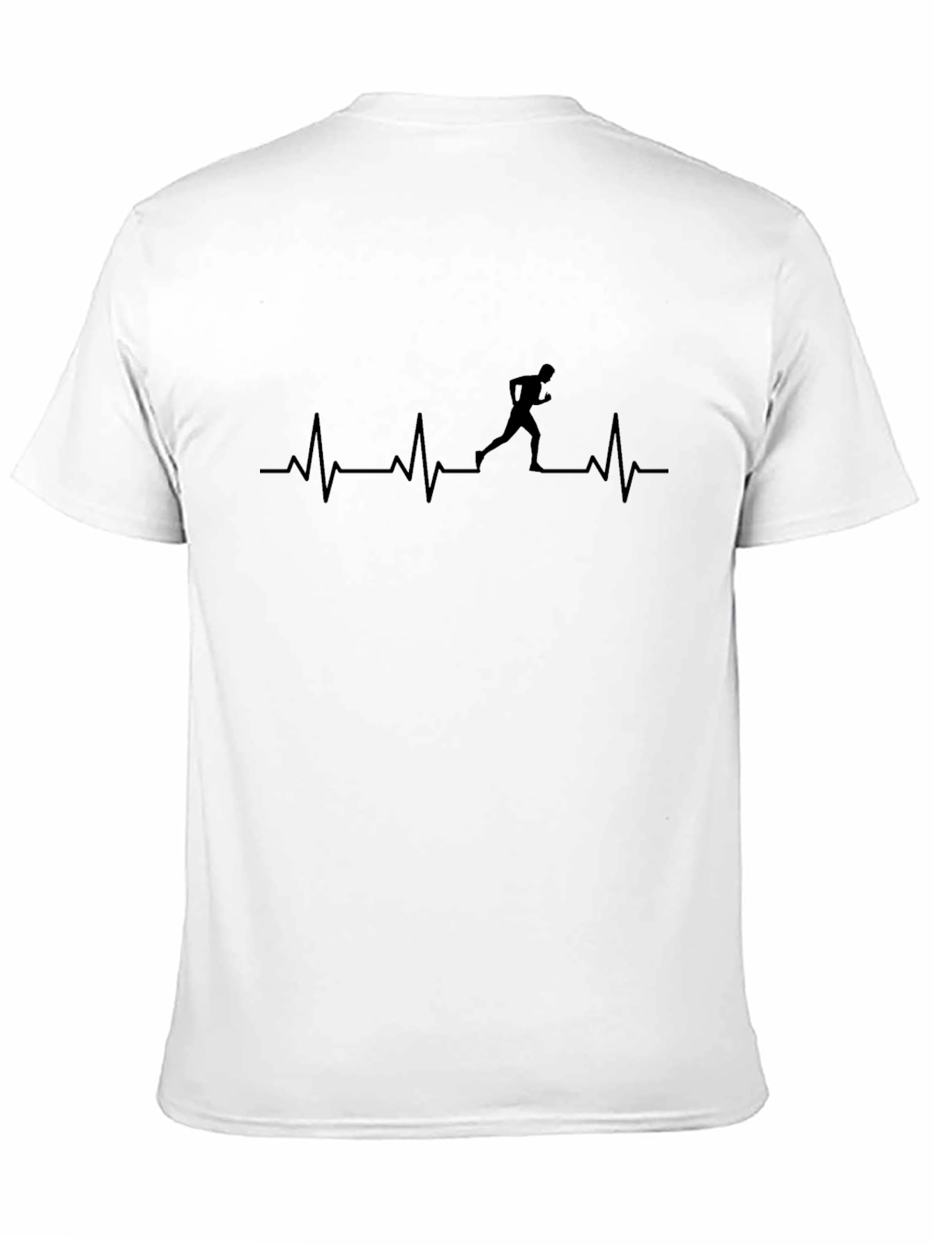Runner Heartbeat Graphic Tee - Black