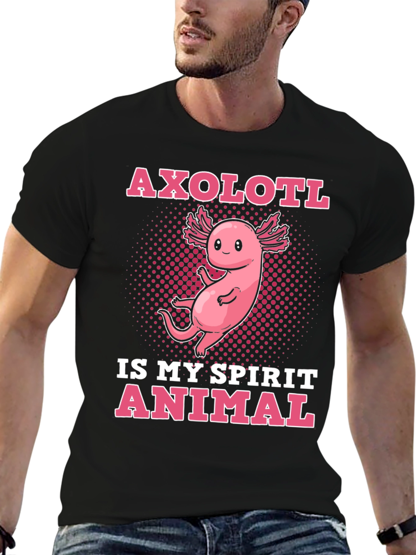 Axolotl Spirit Animal Graphic T-Shirt