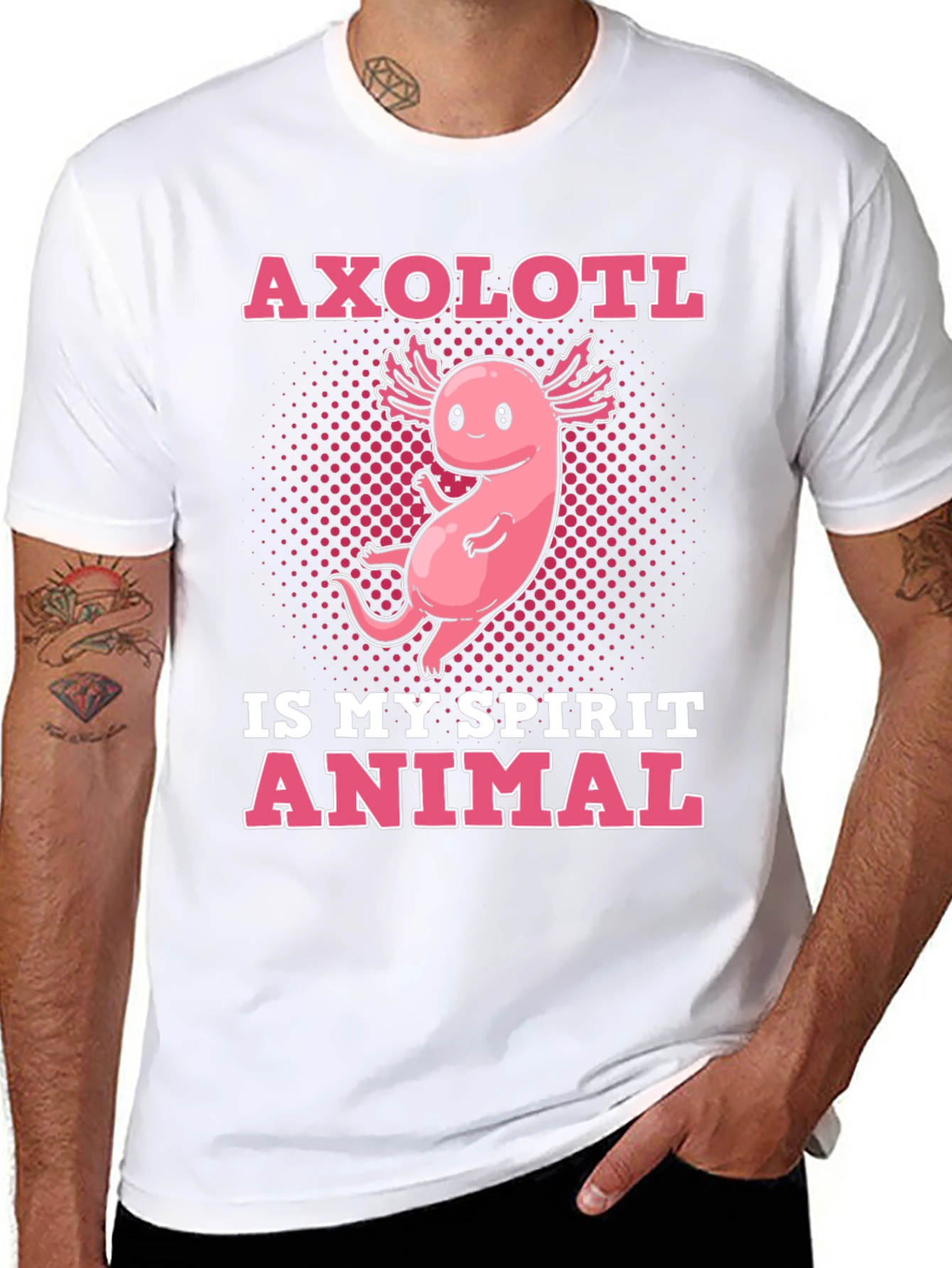 Axolotl Spirit Animal Graphic T-Shirt