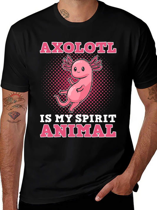 Axolotl Spirit Animal Graphic T-Shirt
