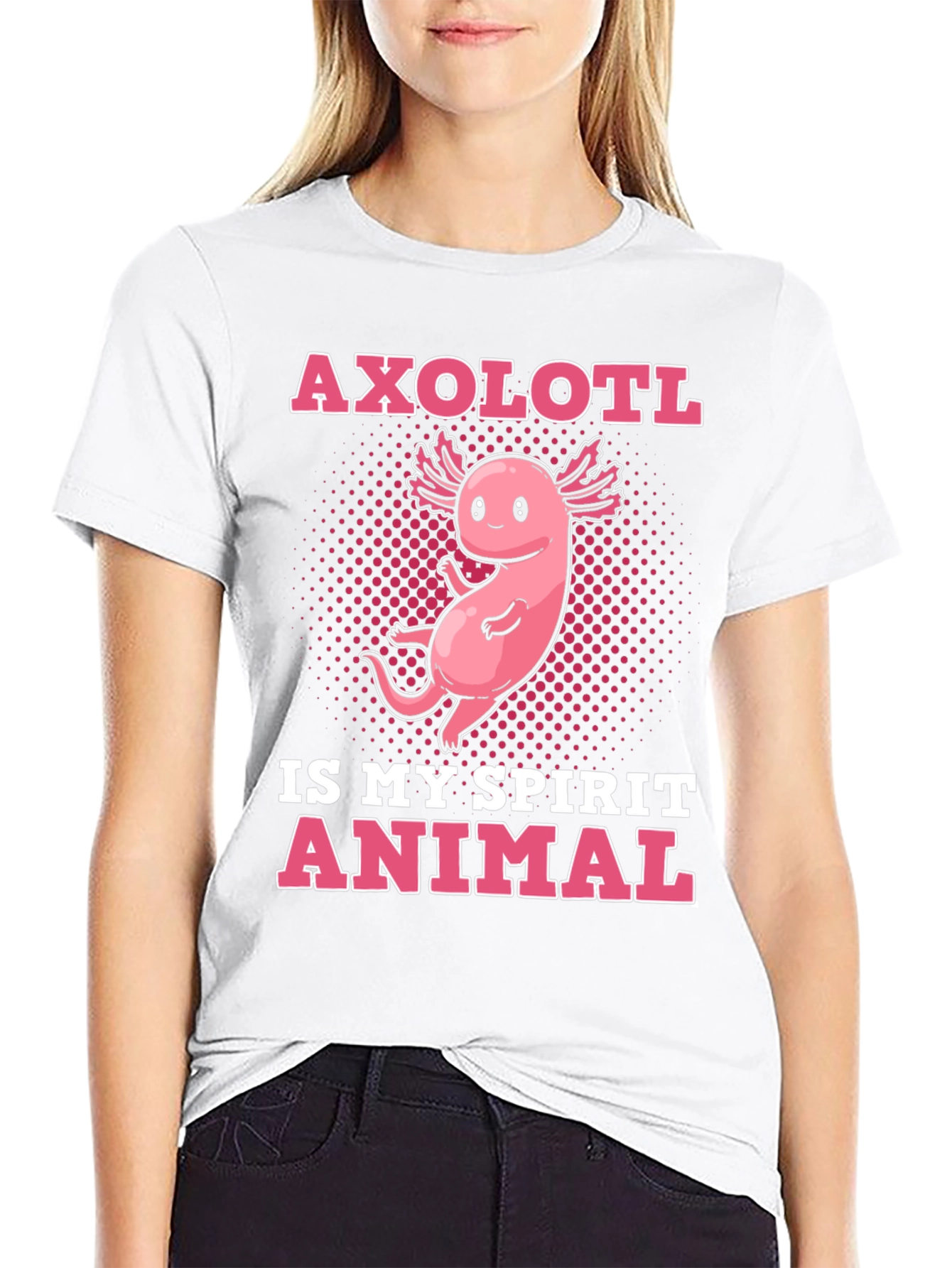 Axolotl Spirit Animal Graphic T-Shirt