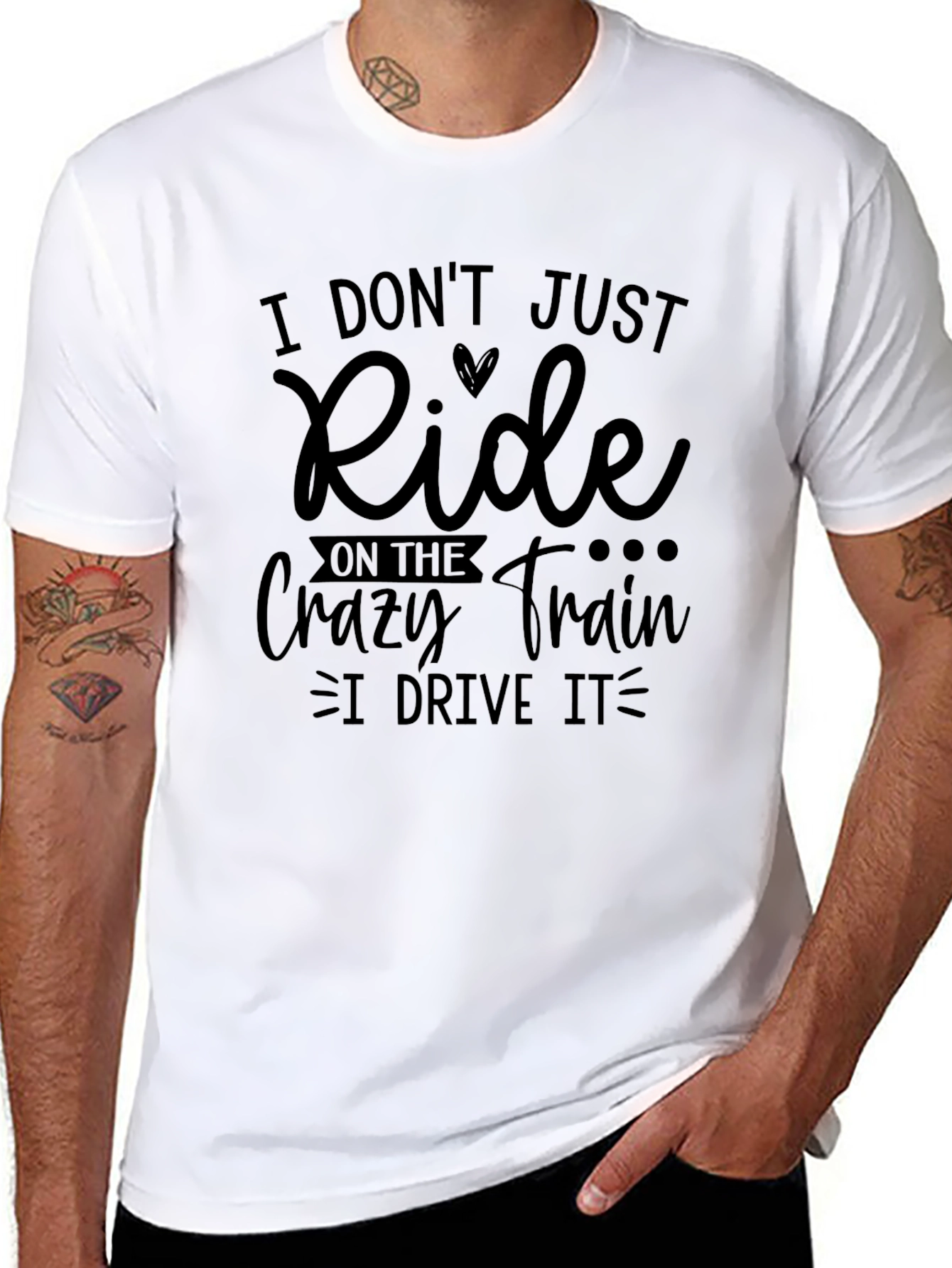 Crazy Train Driver Tee - Ride or Drive?