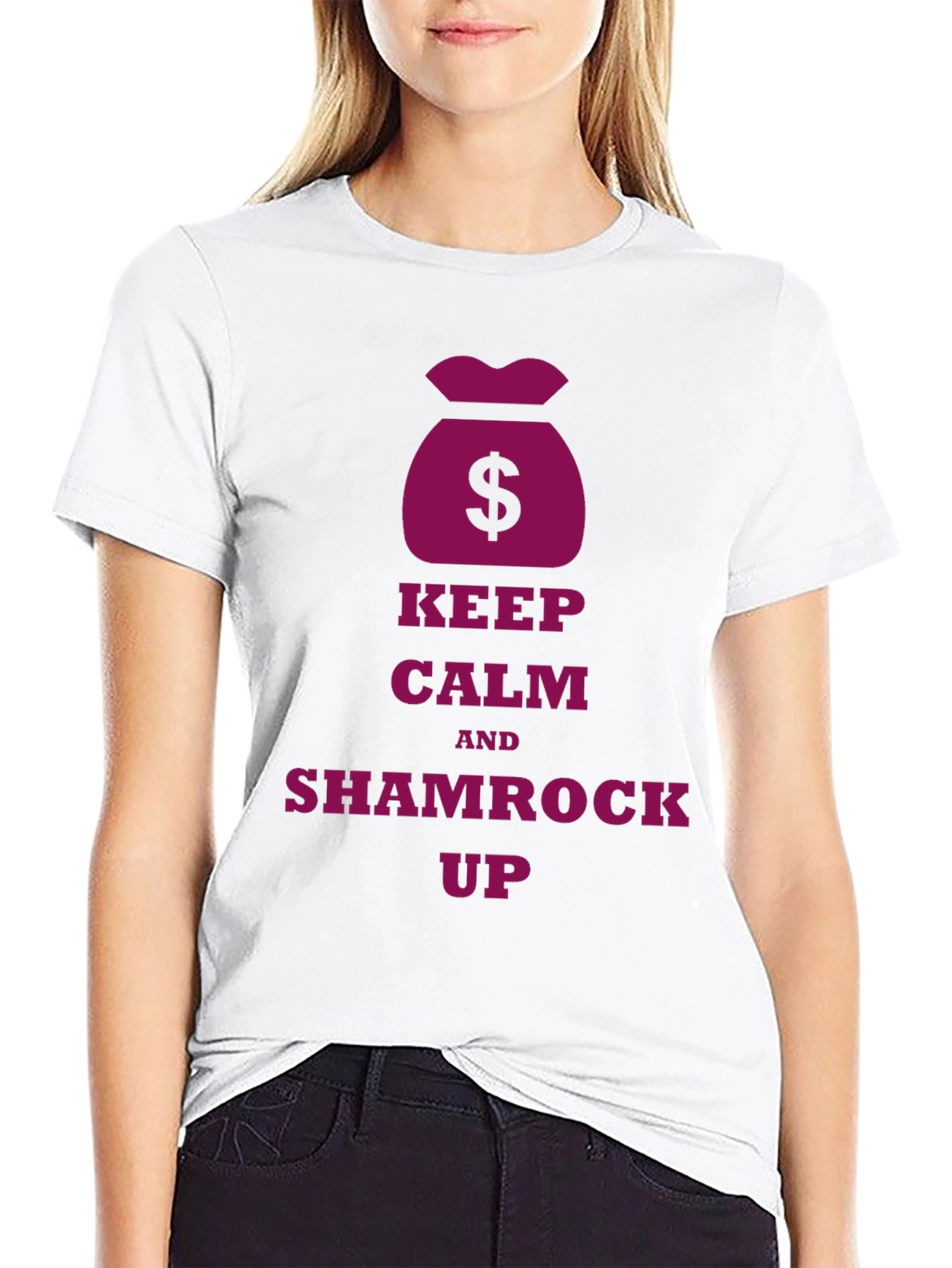 Keep Calm Shamrock Up Graphic T-Shirt