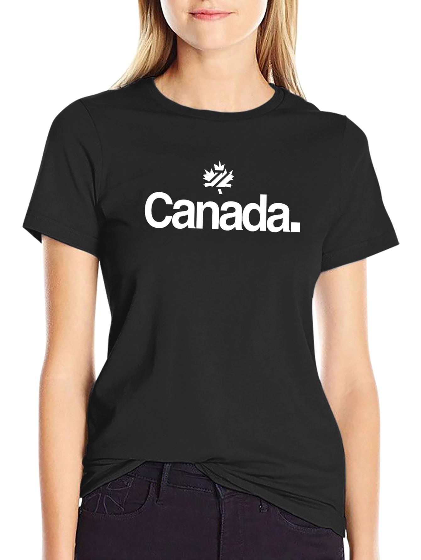 Canada Maple Leaf T-Shirt - Black Tee