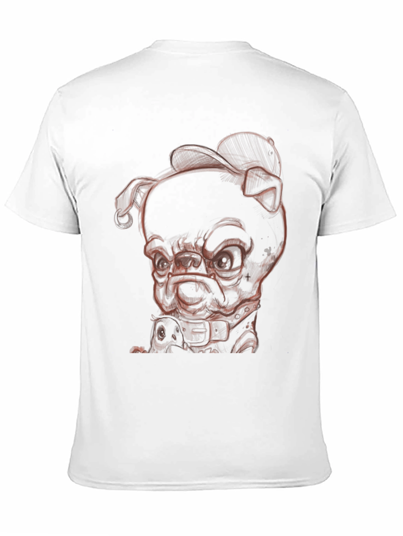 Cool Dog Graphic Tee - Black Cotton Blend