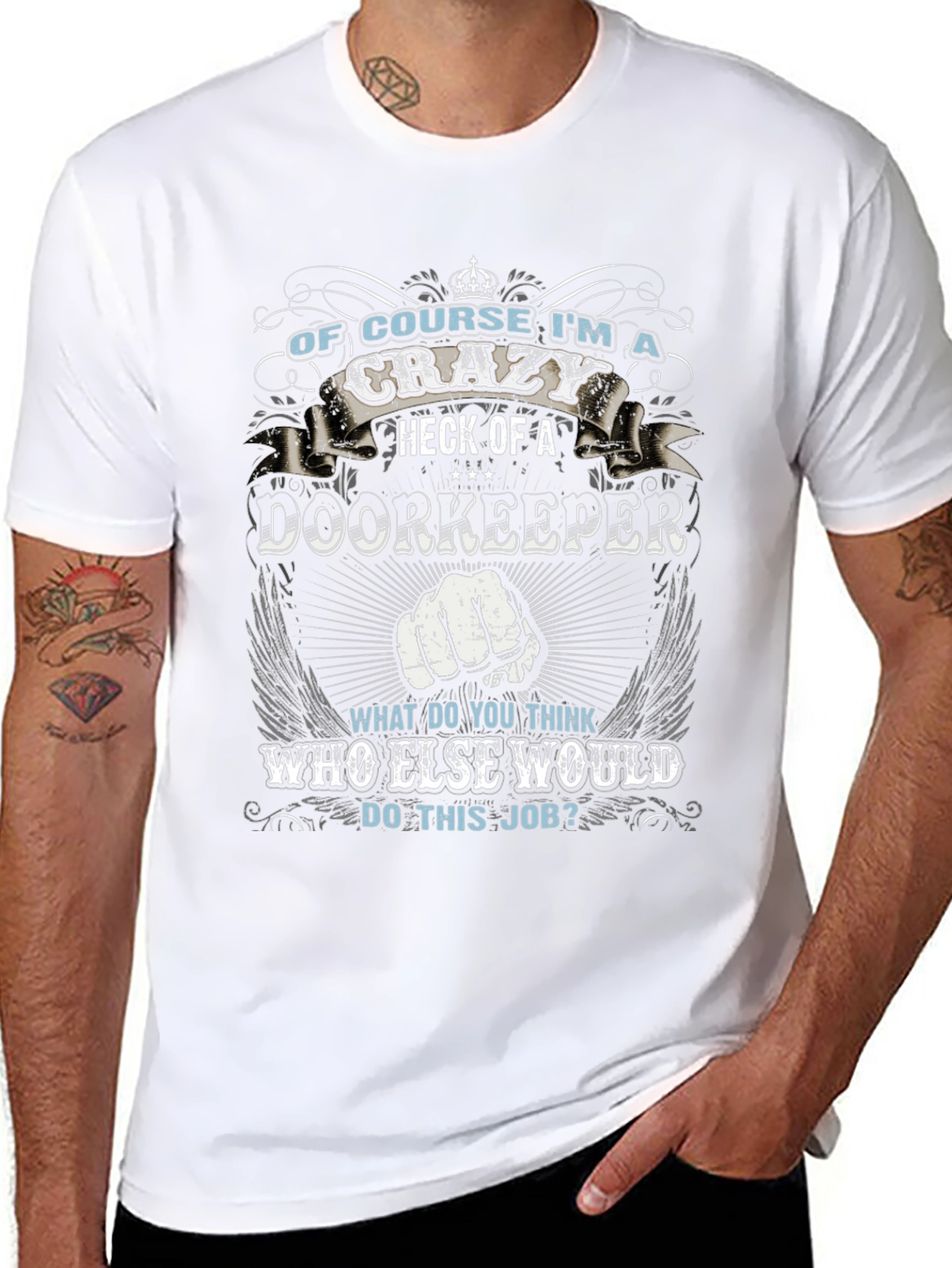 Crazy Doorkeeper Graphic T-Shirt