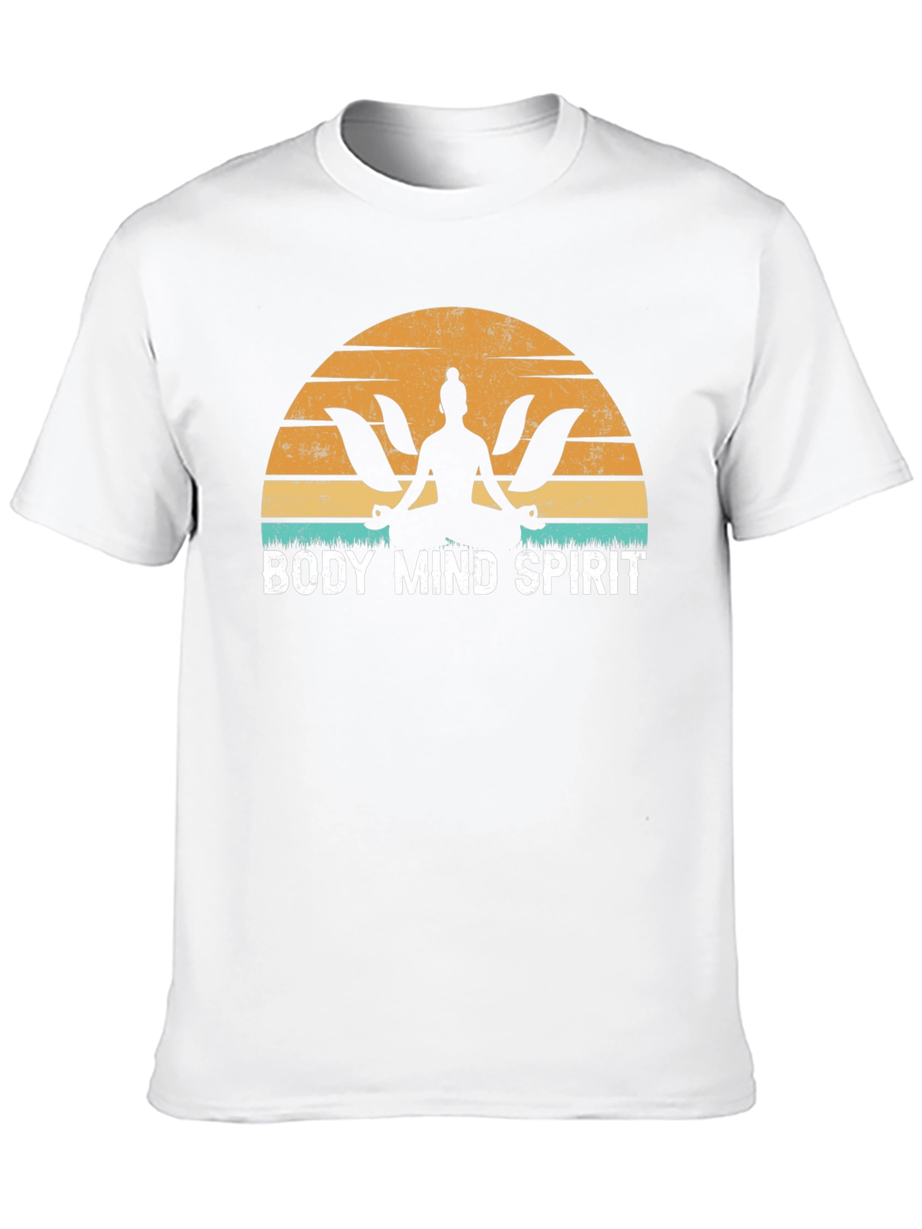 Body Mind Spirit Yoga Black T-Shirt