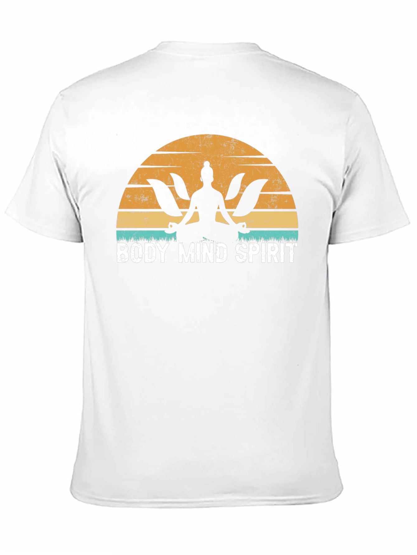 Body Mind Spirit Yoga Black T-Shirt