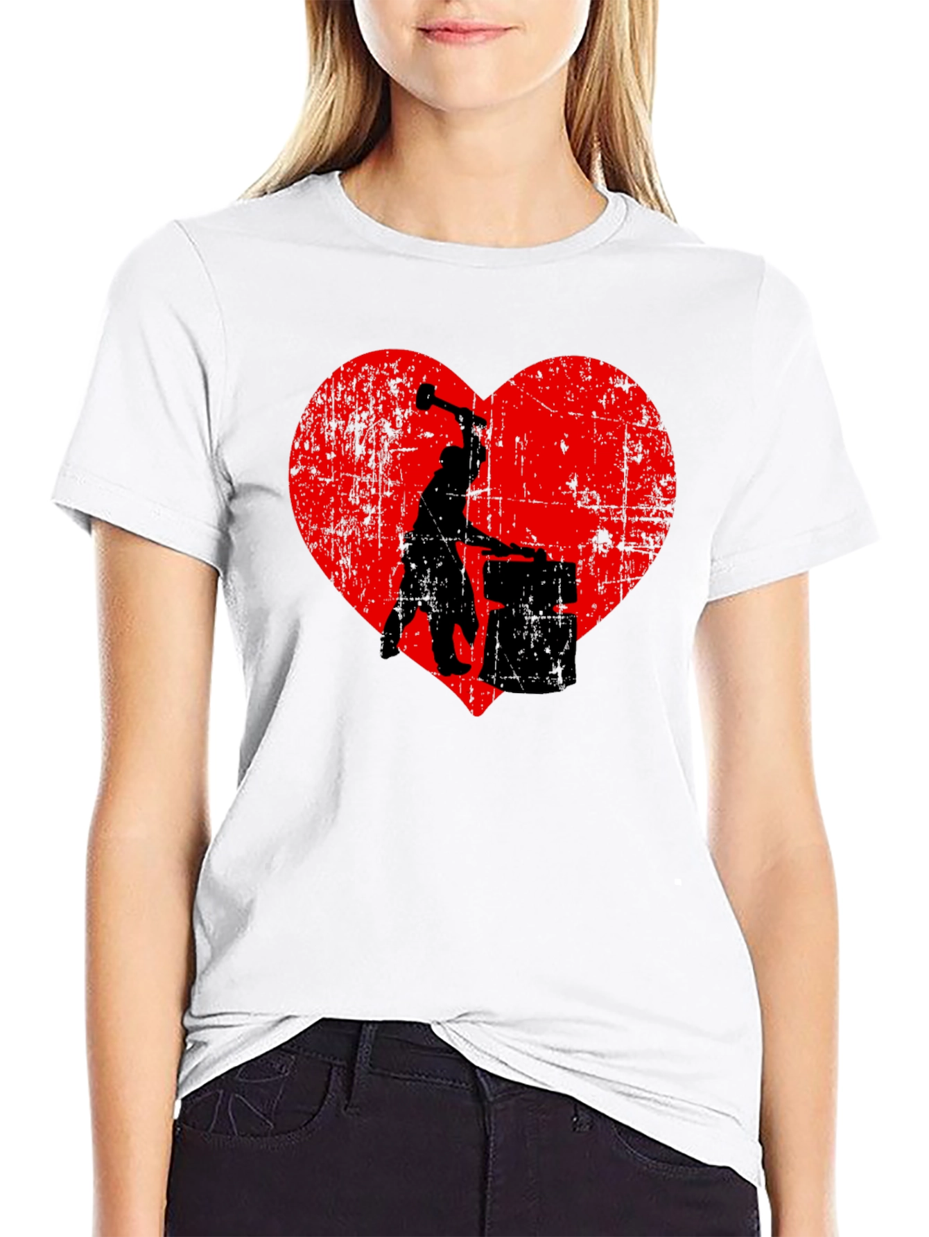 Blacksmith Heart T-Shirt - Hand Forged With Love