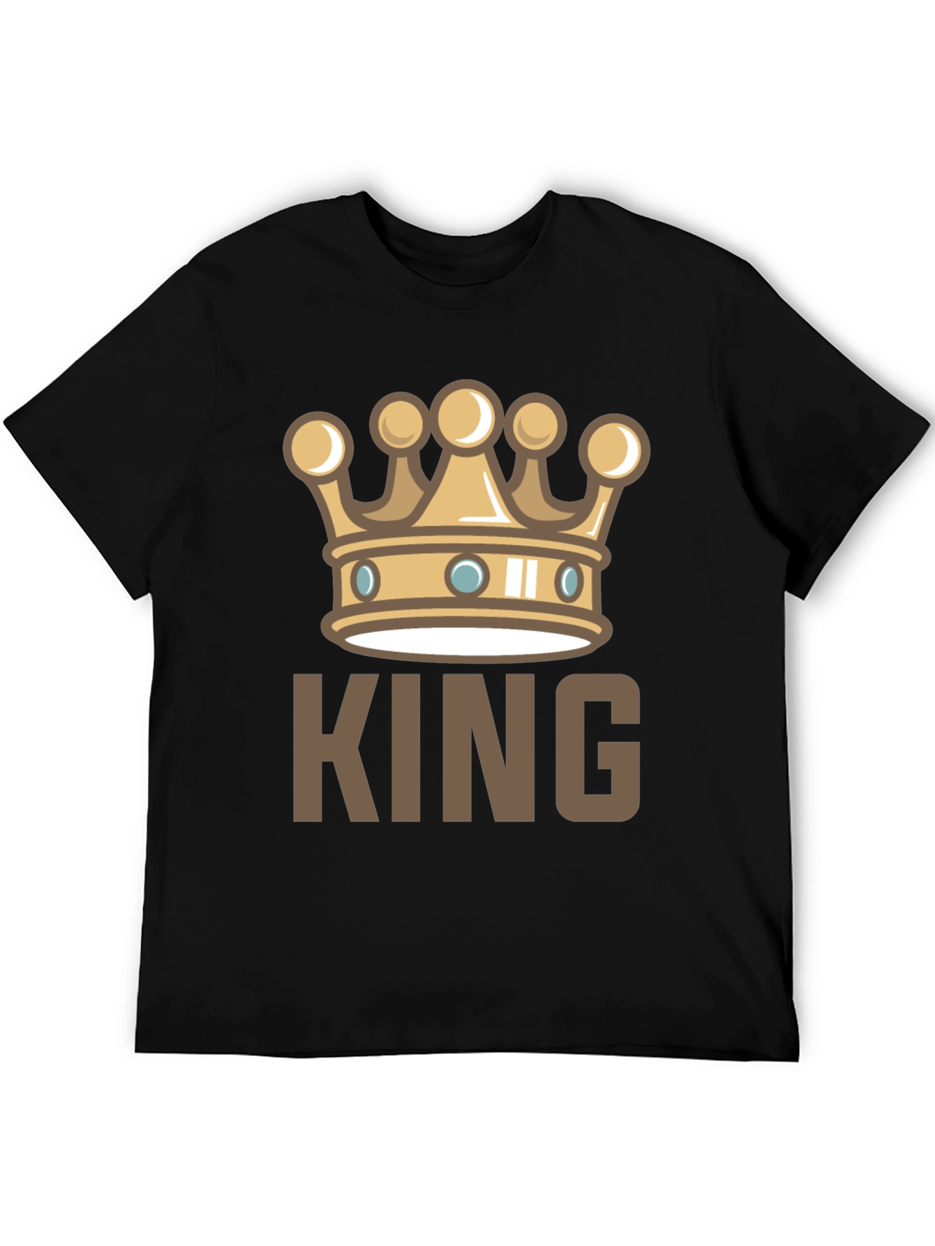 King Crown Graphic T-Shirt - Black Casual Tee