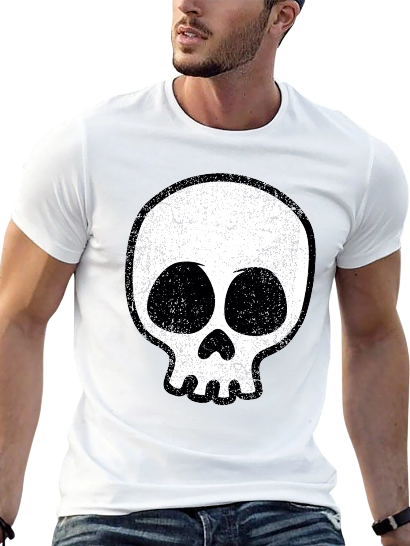 Cool Skull Graphic Black T-Shirt