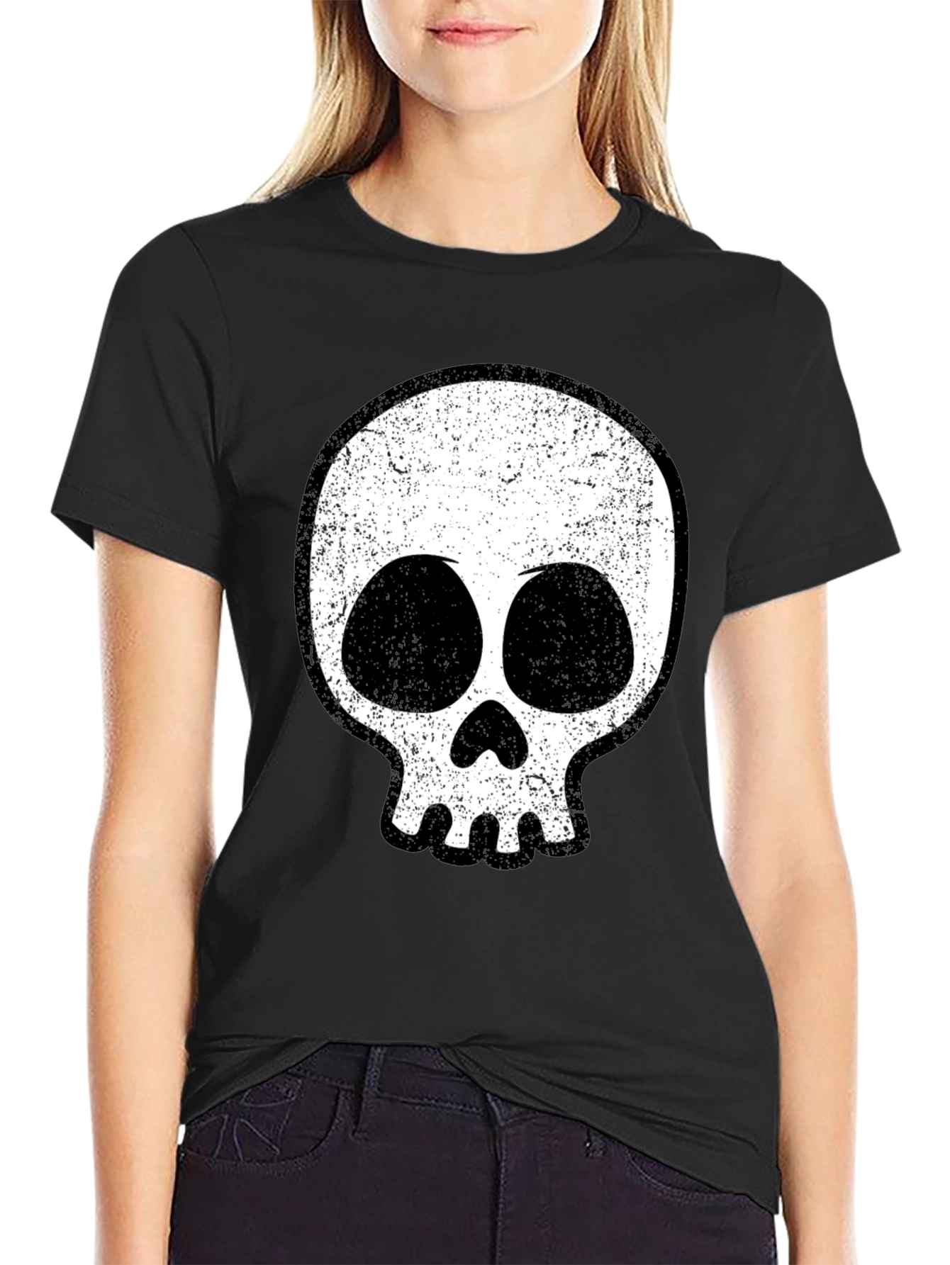 Cool Skull Graphic Black T-Shirt