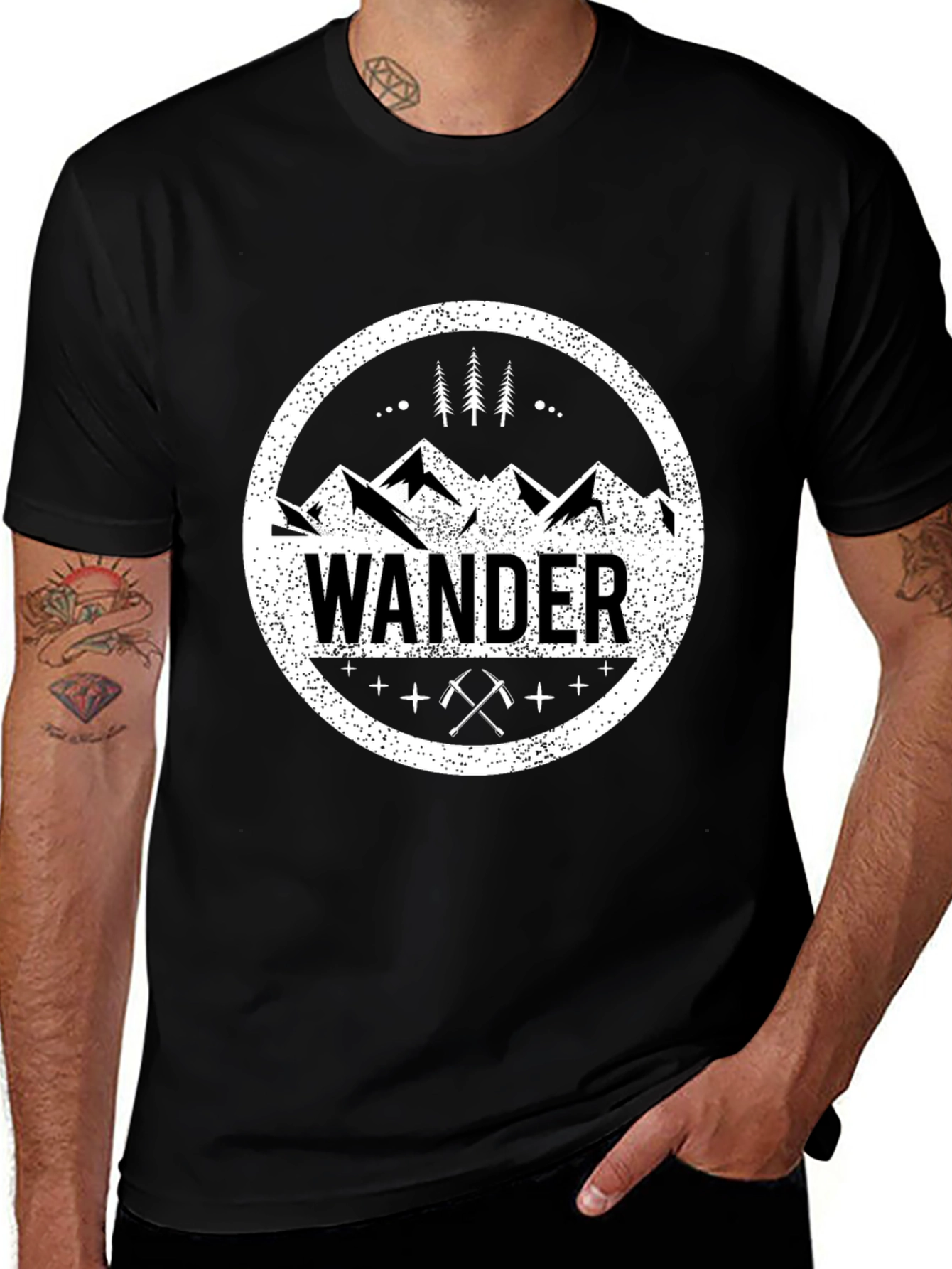 Wanderlust Mountain Graphic Tee - Adventure Ready!