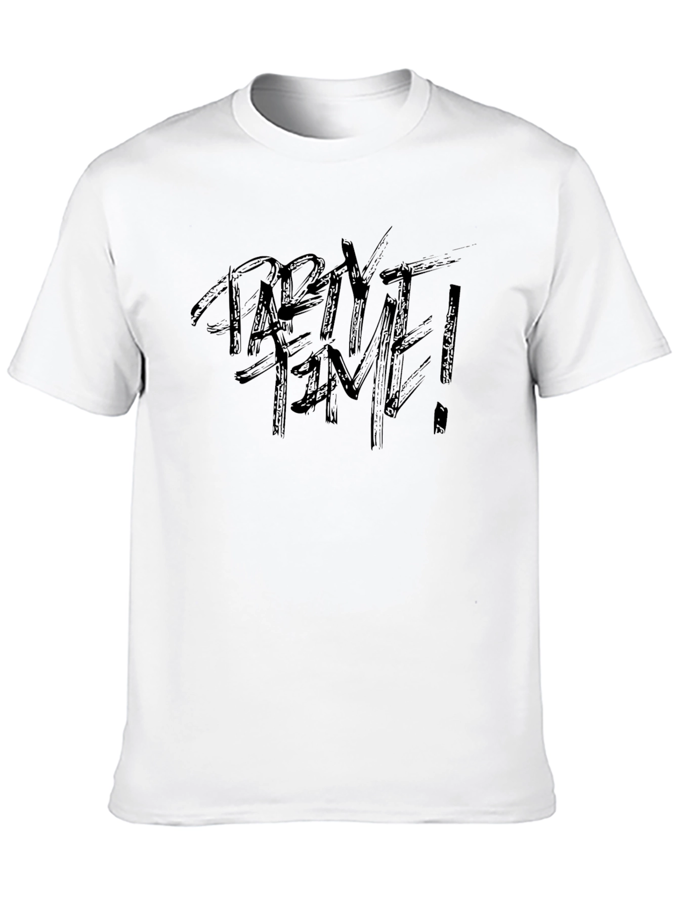 Party Time Black Graphic Tee