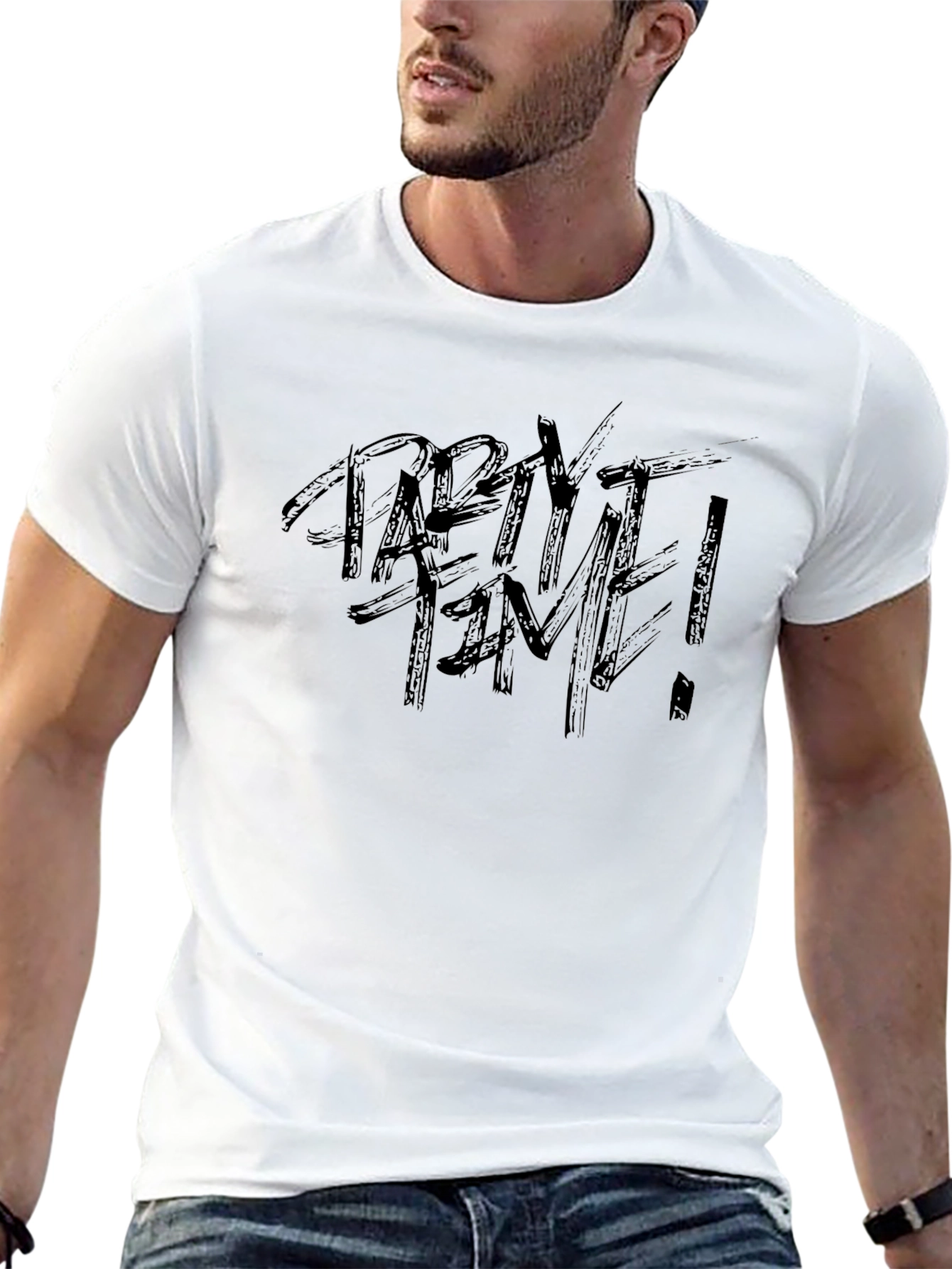Party Time Black Graphic Tee
