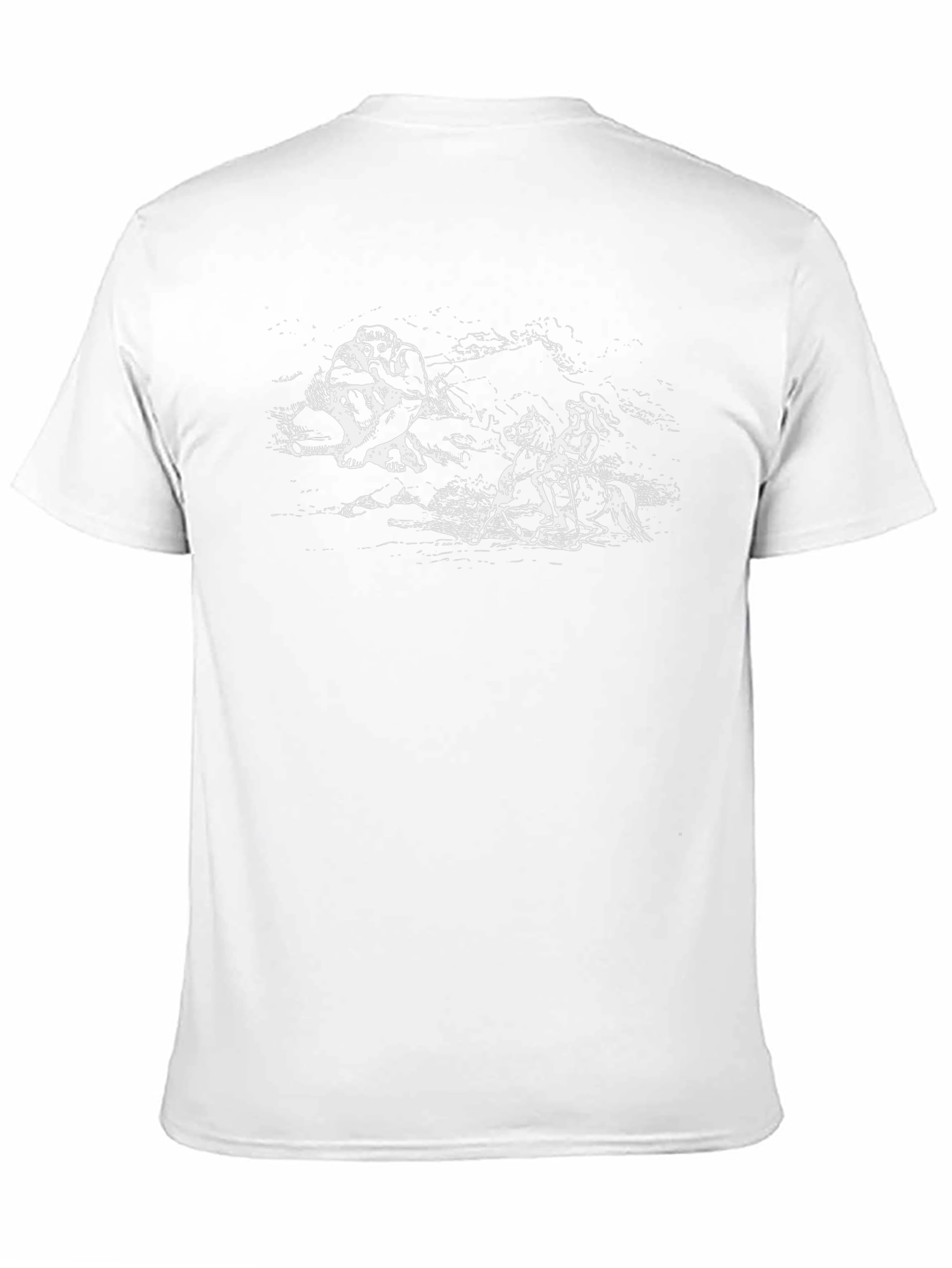 Black T-Shirt with Symbolic Graphic Print