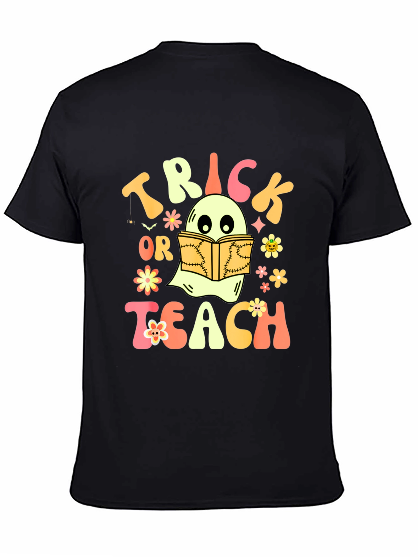 Trick or Teach Ghost Halloween T-Shirt