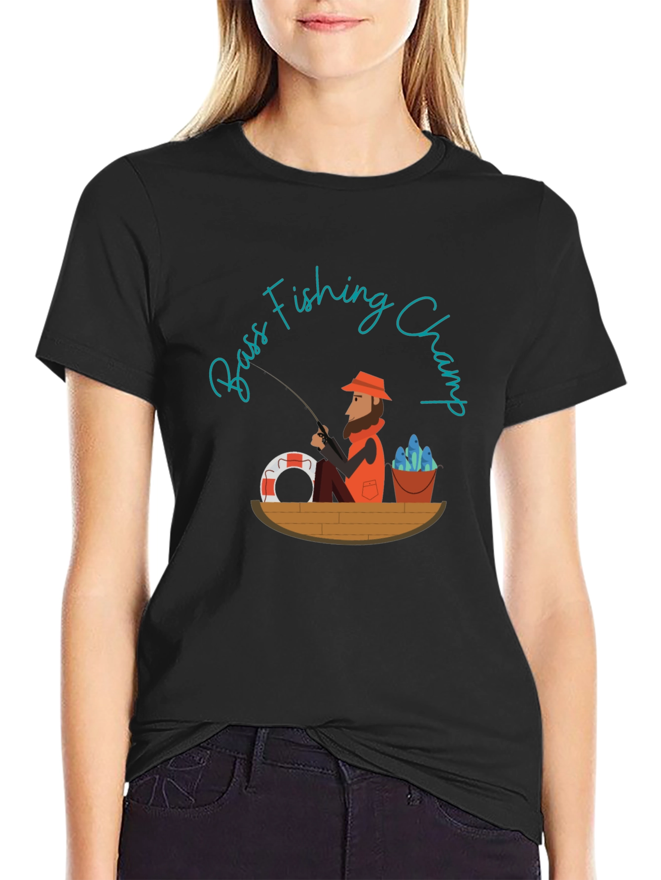 Bass Fishing Champ Graphic Tee