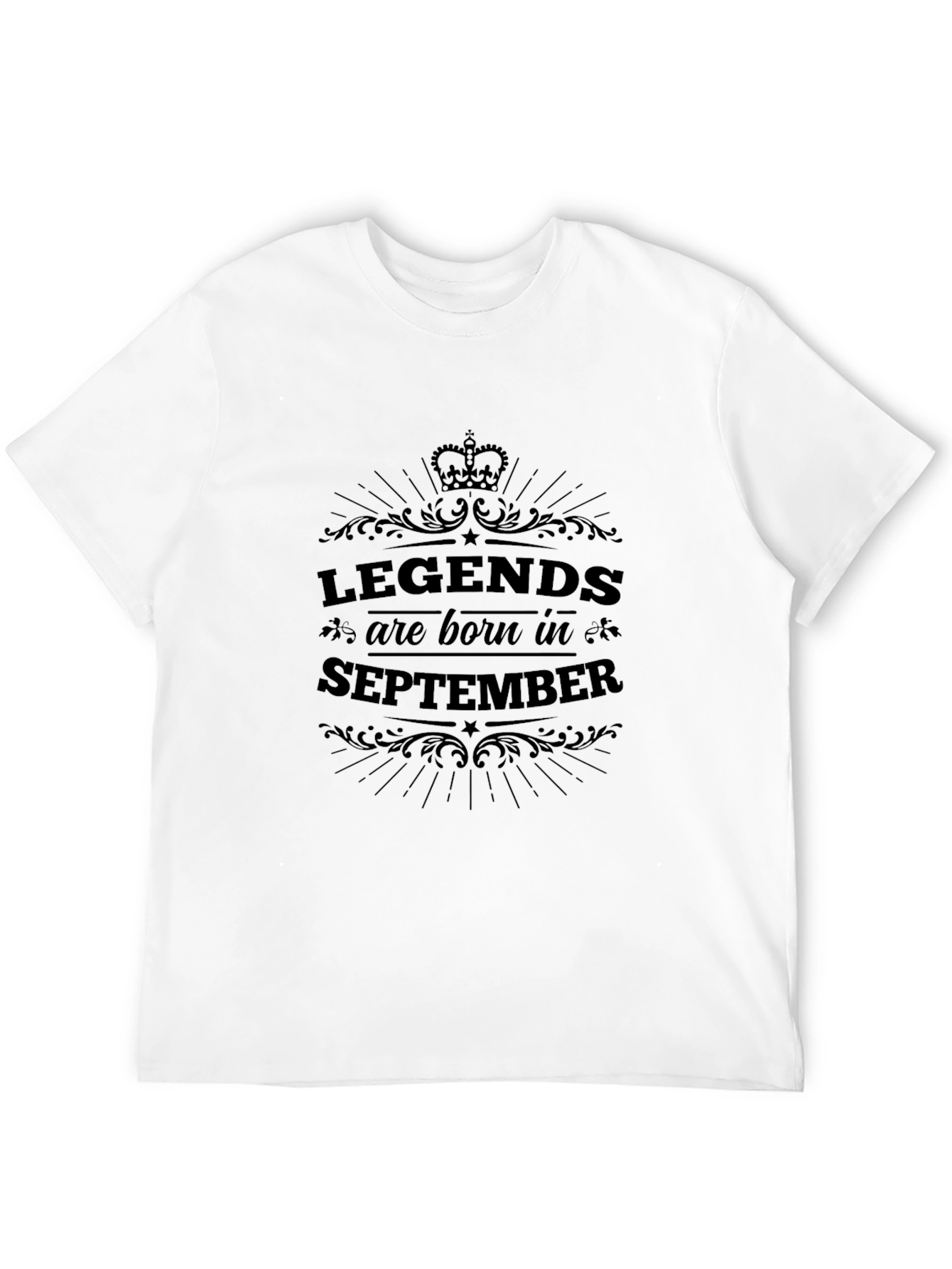 Legends Are Born in September - Black T-Shirt