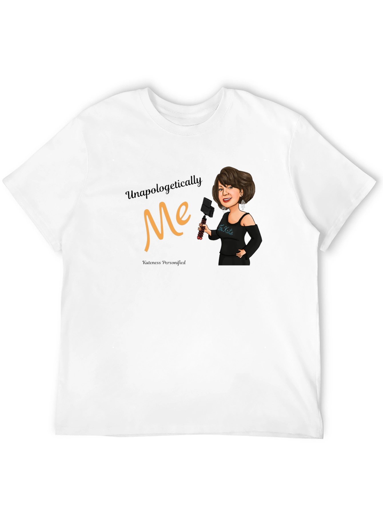 Unapologetically Me Black Graphic T-Shirt