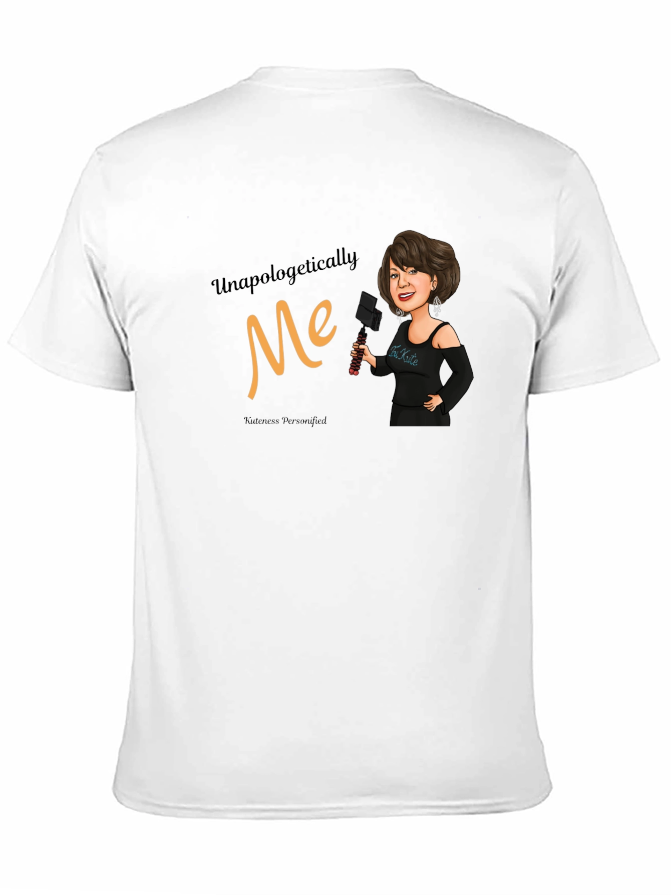 Unapologetically Me Black Graphic T-Shirt