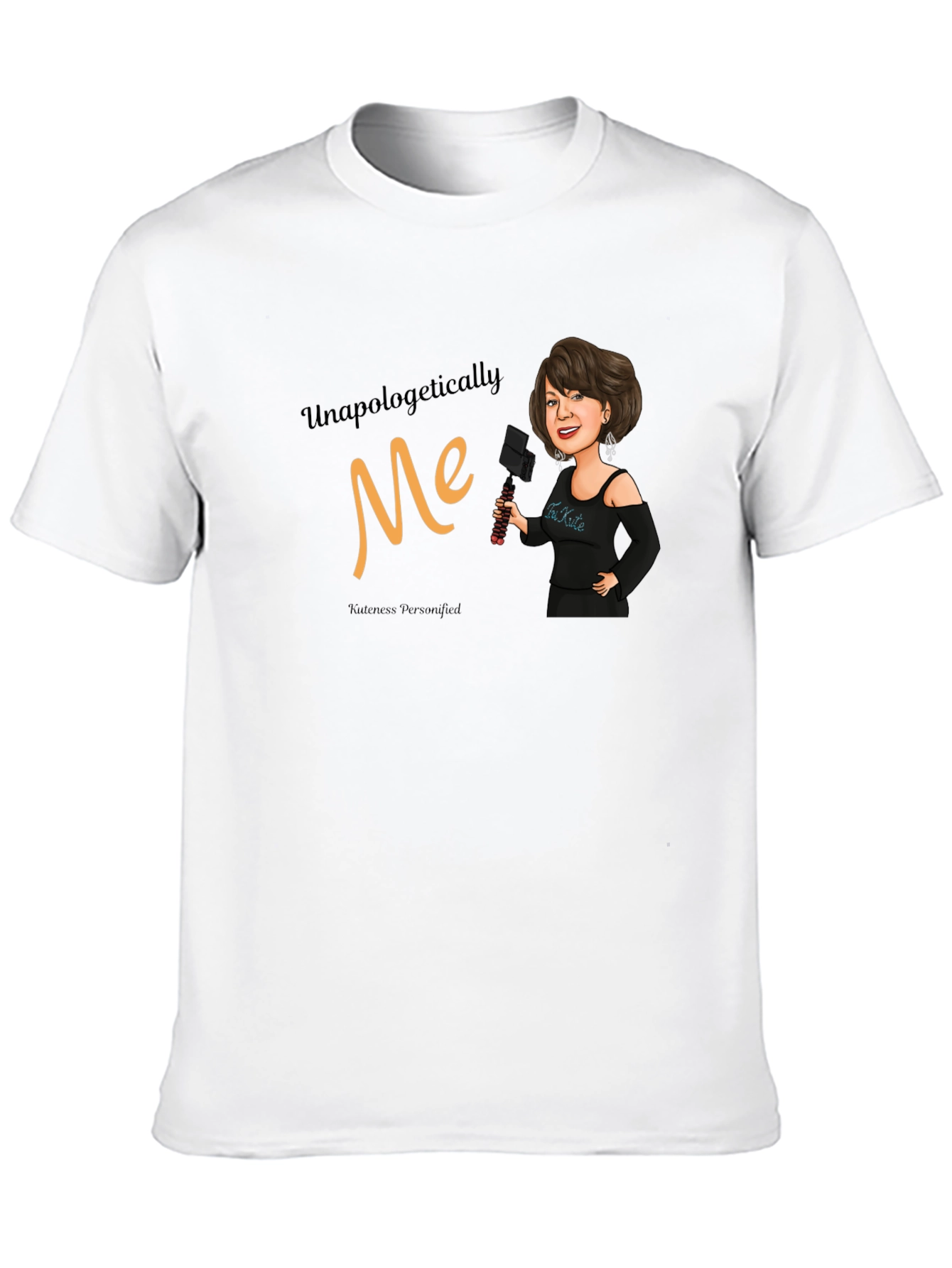 Unapologetically Me Black Graphic T-Shirt