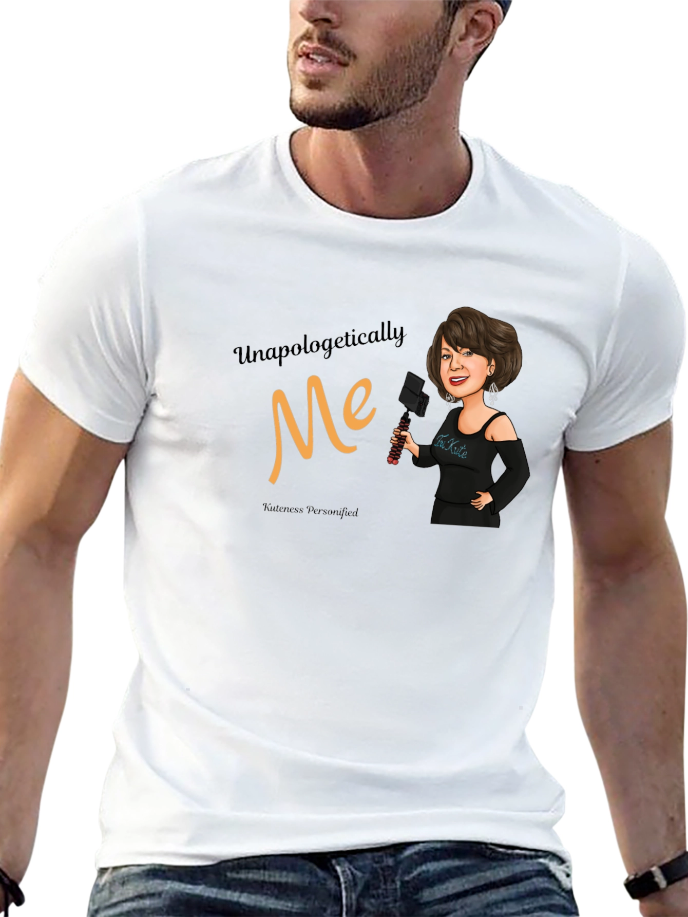 Unapologetically Me Black Graphic T-Shirt