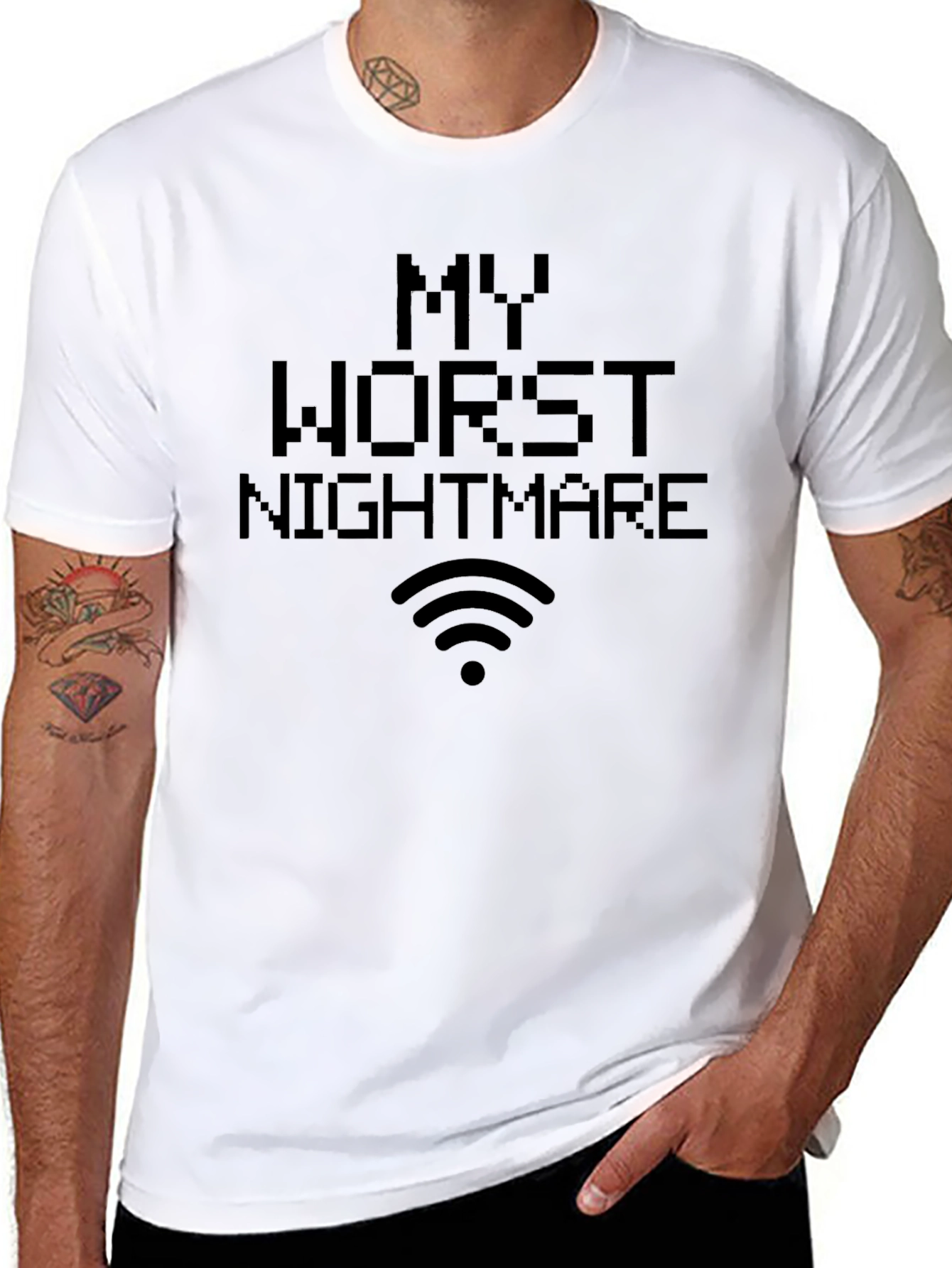 My Worst Nightmare No WiFi T-Shirt - Black