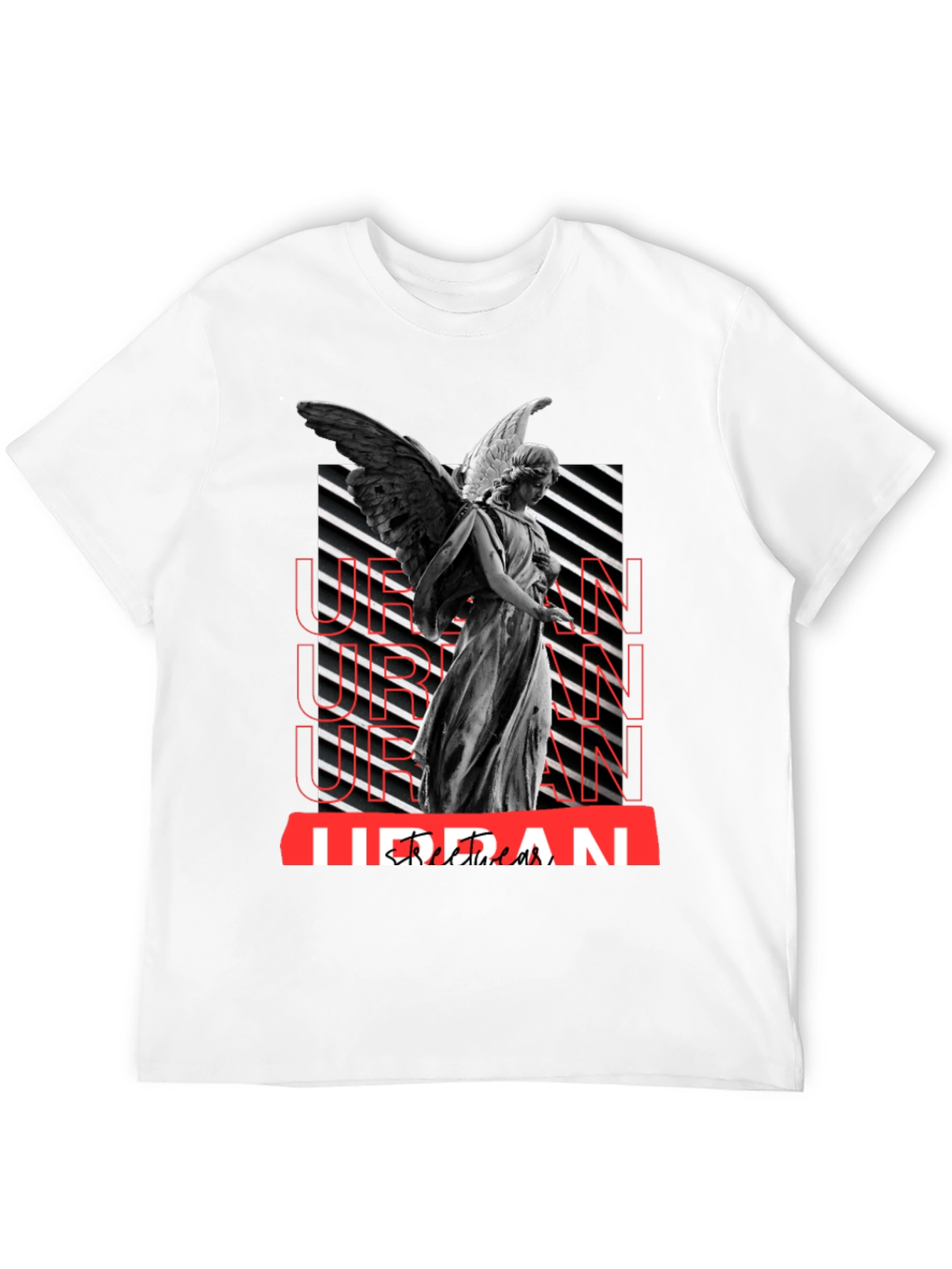Urban Angel Graphic Tee - Black