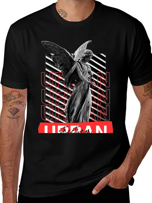 Urban Angel Graphic Tee - Black