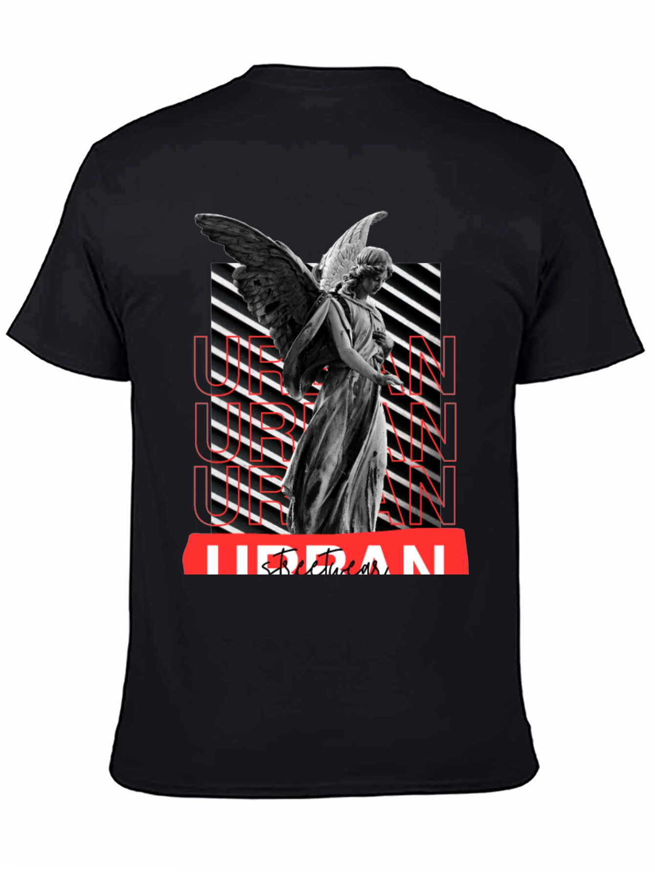 Urban Angel Graphic Tee - Black