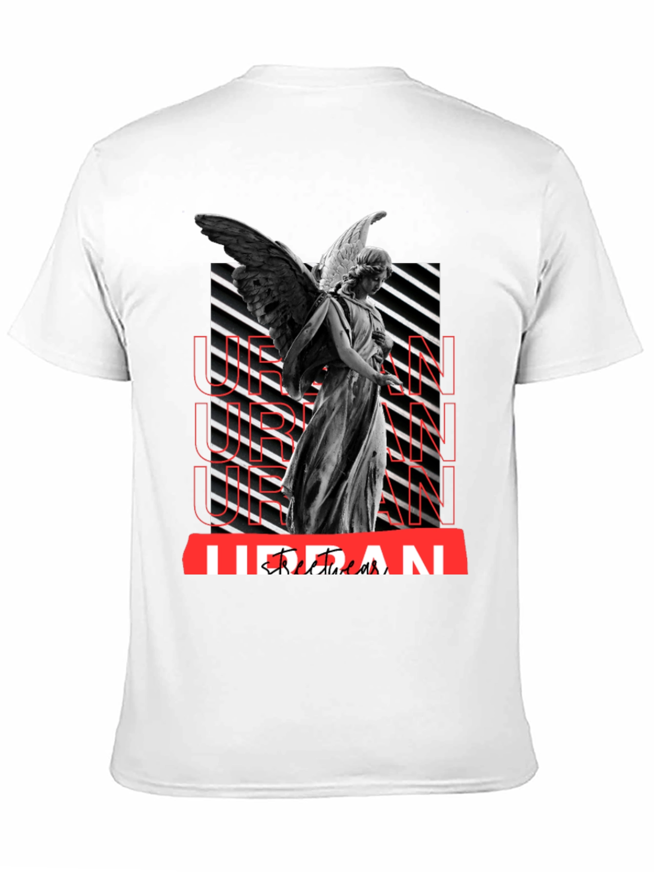 Urban Angel Graphic Tee - Black