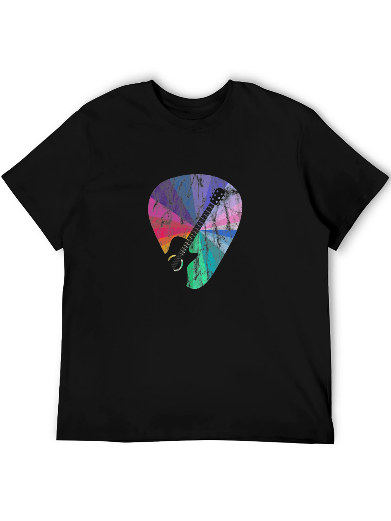 Guitar Pick Graphic Tee - Black T-Shirt