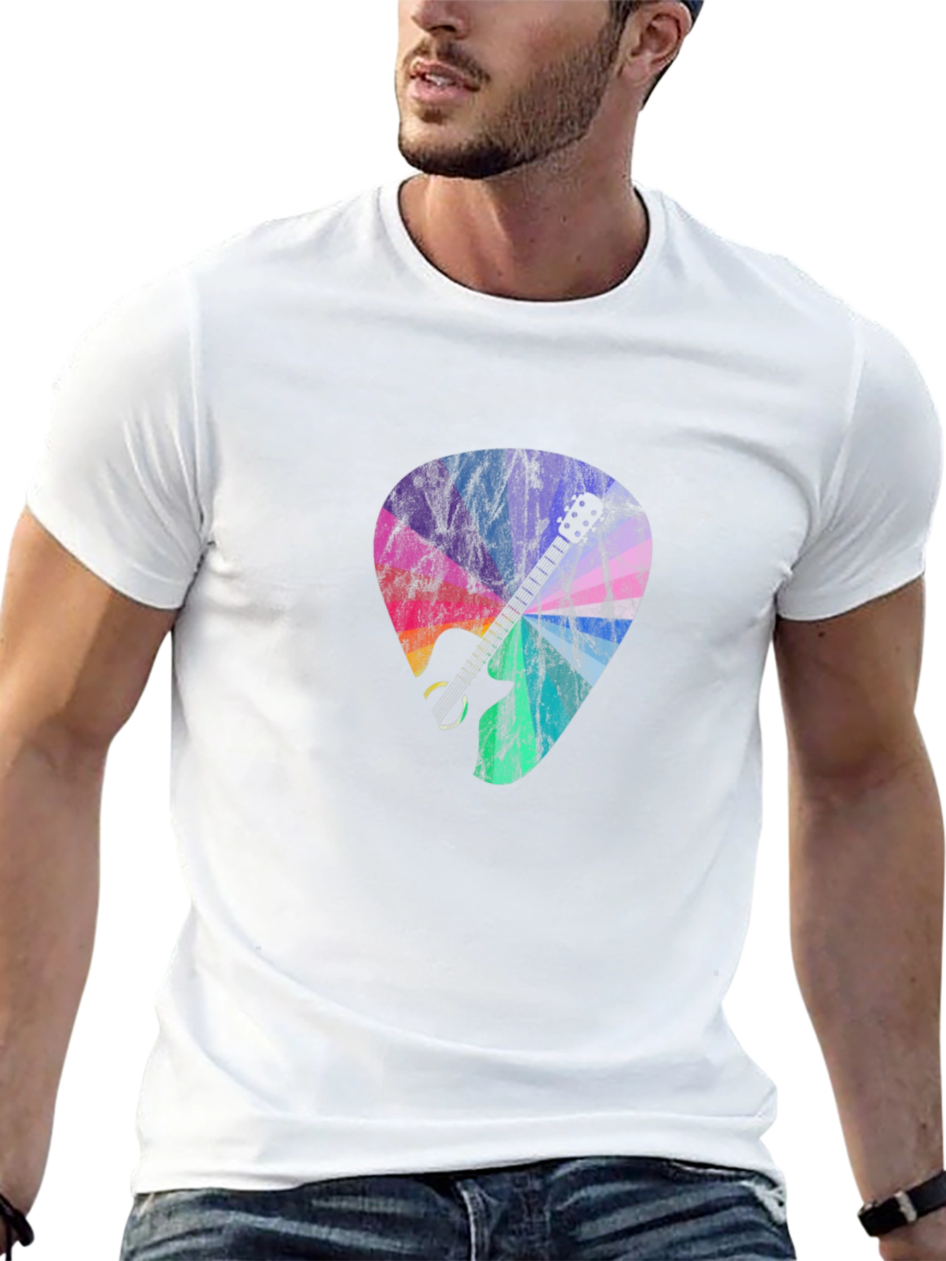 Guitar Pick Graphic Tee - Black T-Shirt