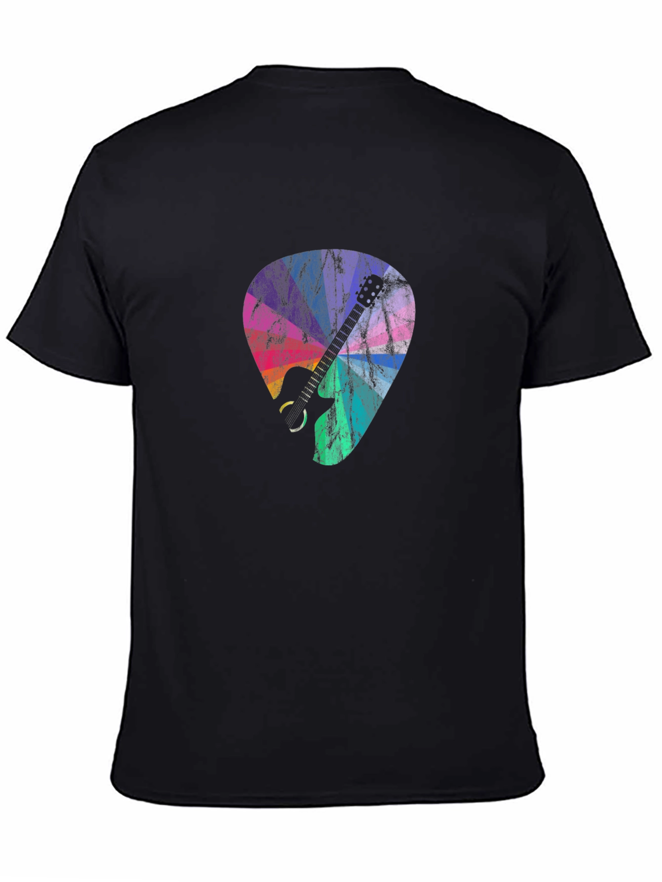 Guitar Pick Graphic Tee - Black T-Shirt