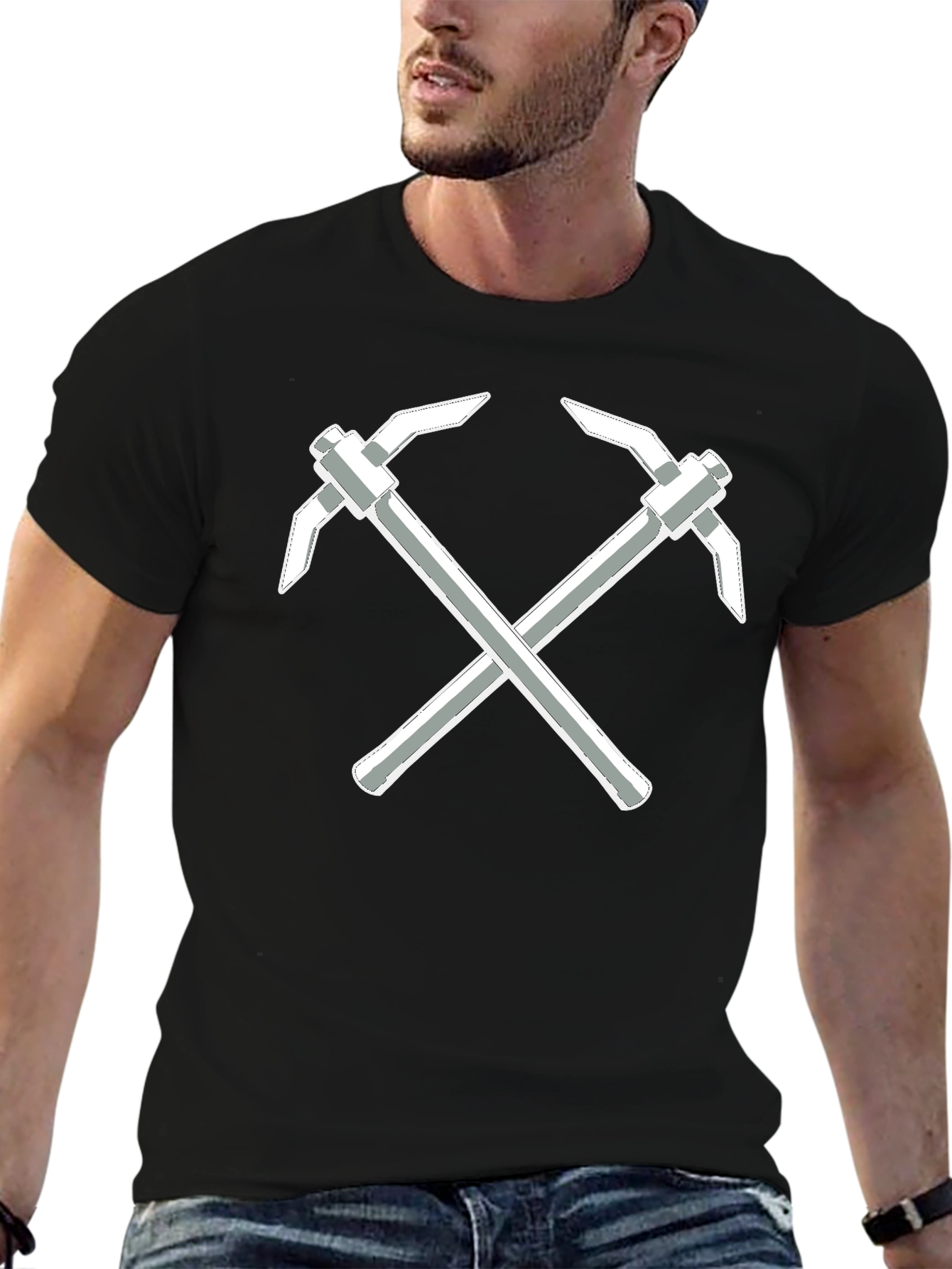 Mining Pickaxe Crossed T-Shirt