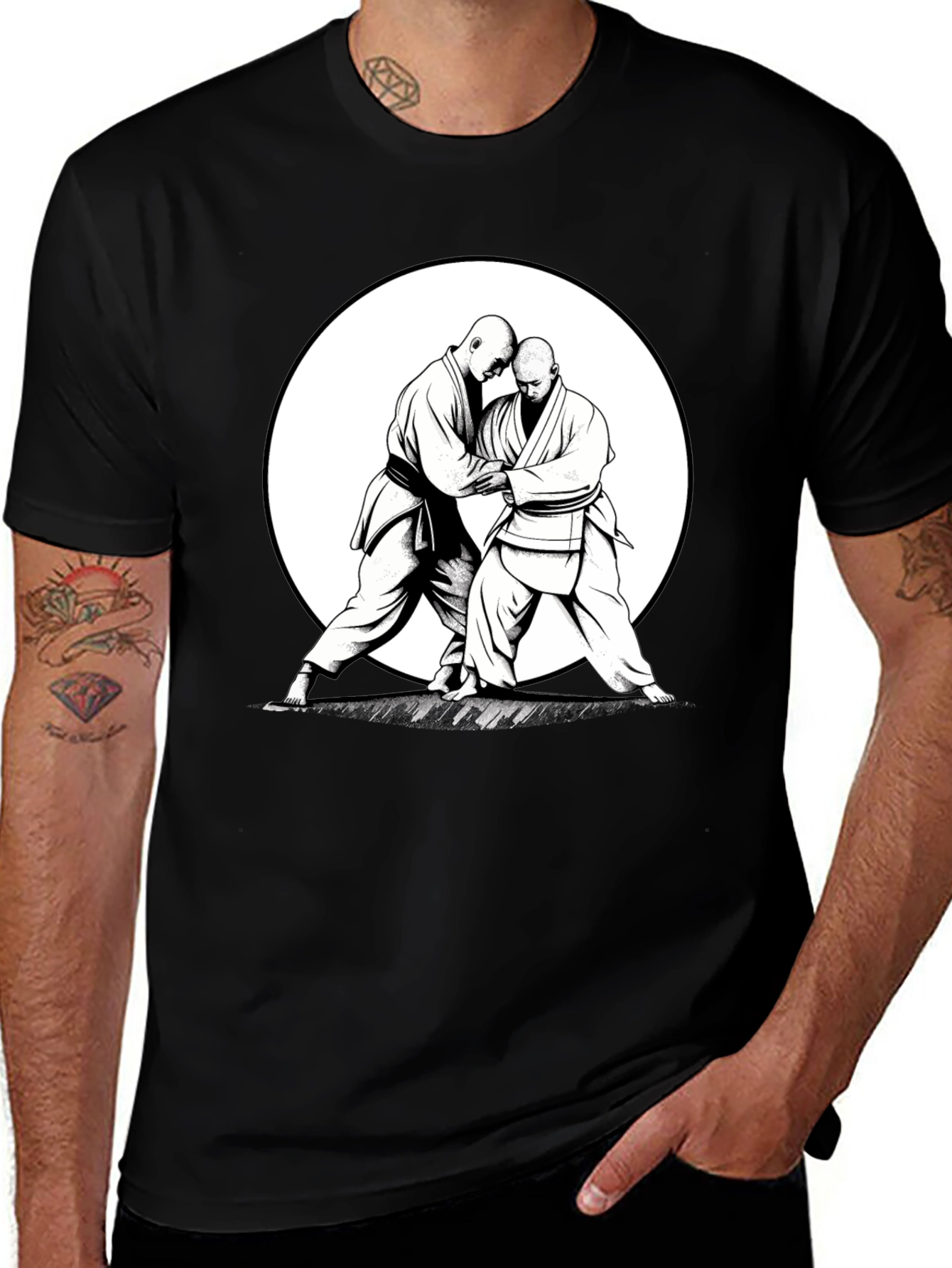 Black Judo T-Shirt: Martial Arts Design
