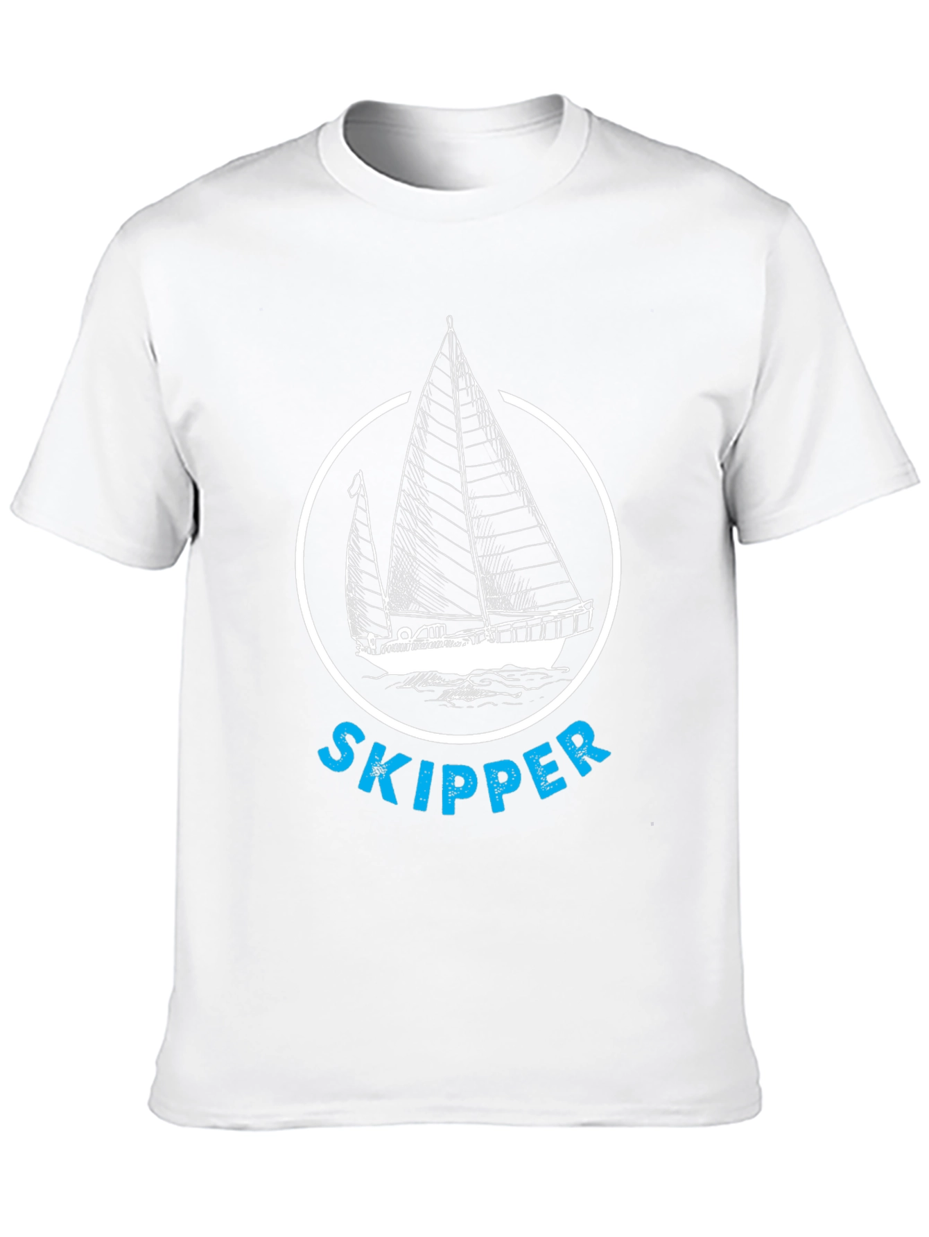 Nautical Skipper T-Shirt - Black Sailing Tee