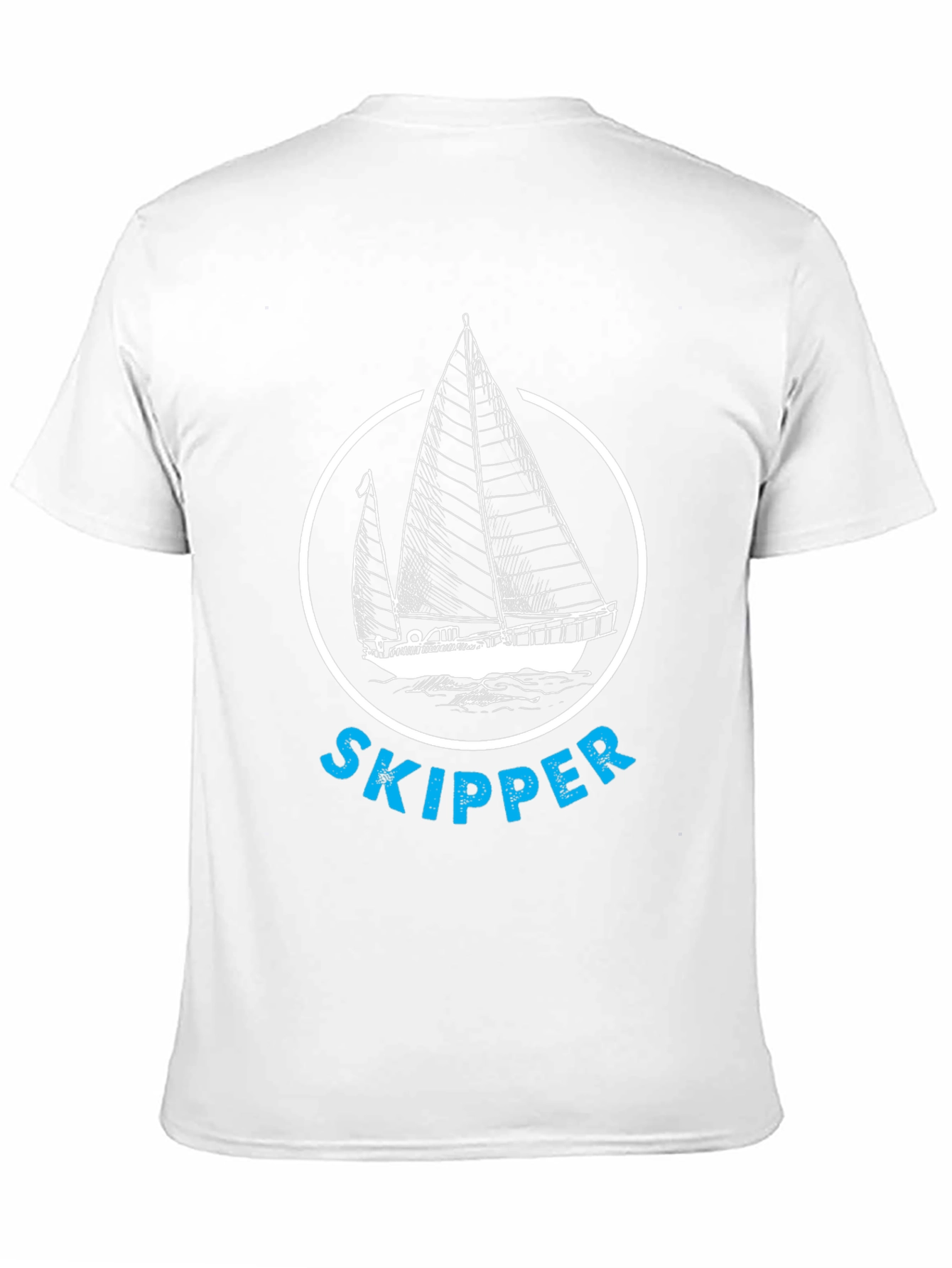 Nautical Skipper T-Shirt - Black Sailing Tee