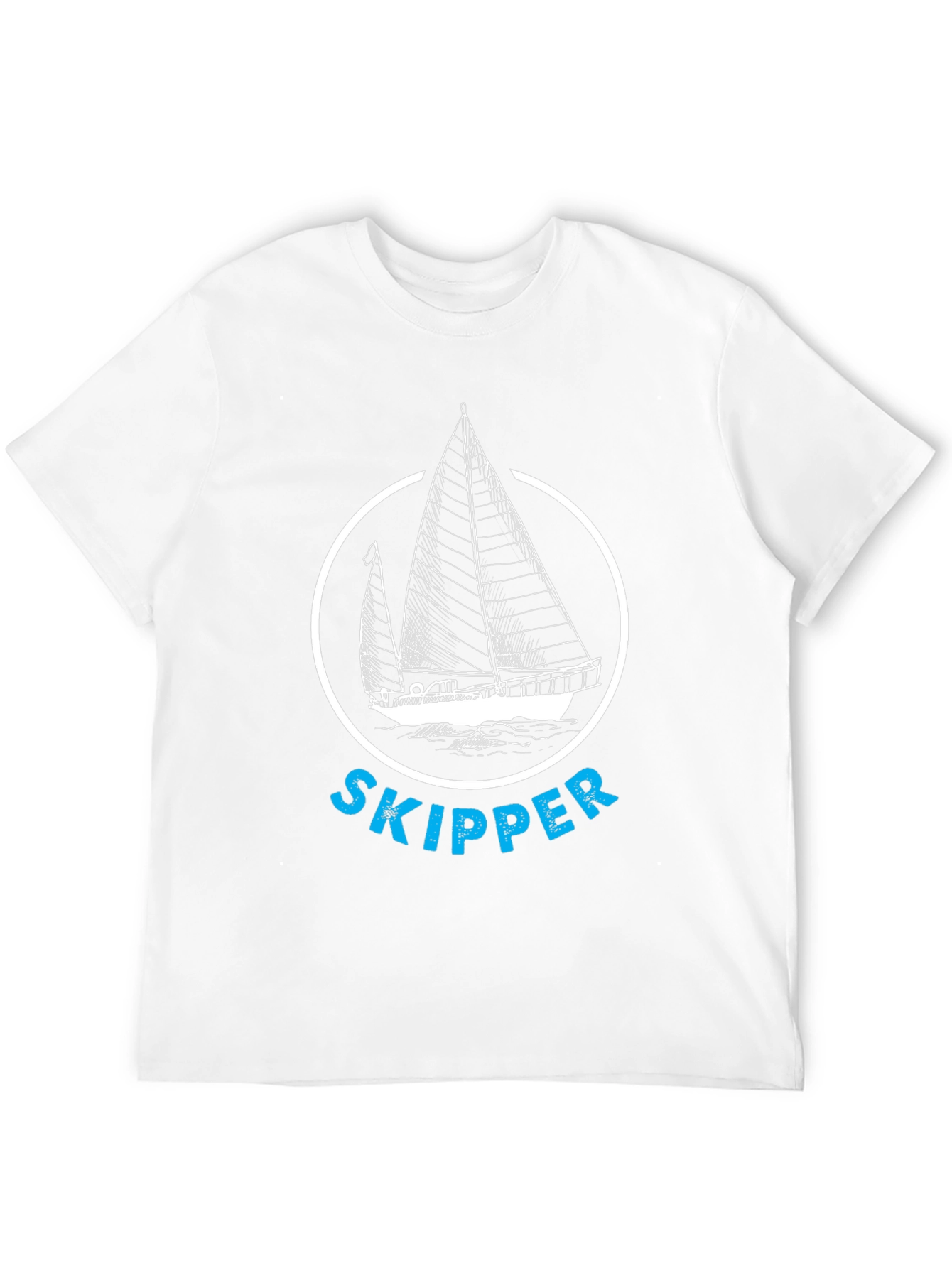 Nautical Skipper T-Shirt - Black Sailing Tee